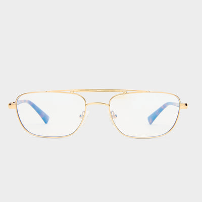 LE MIMI | GOLD BLUE LIGHT LENS