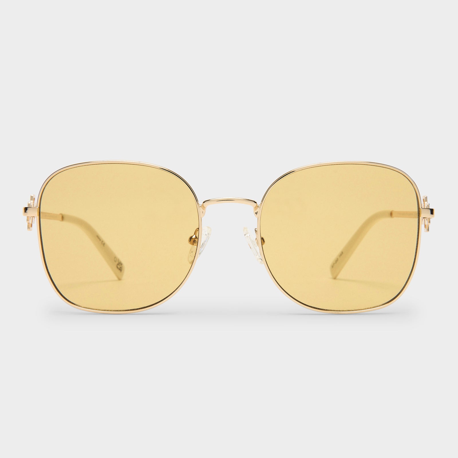 Metamorphosis Gold Female Round Sunglasses | Le Specs