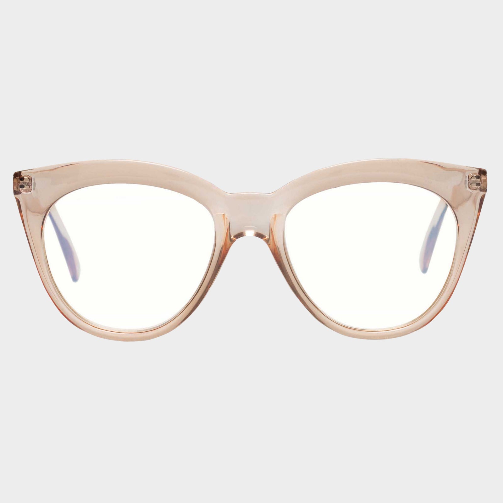 Halfmoon Magic Tan Female Cat-Eye Blue Light | Le Specs
