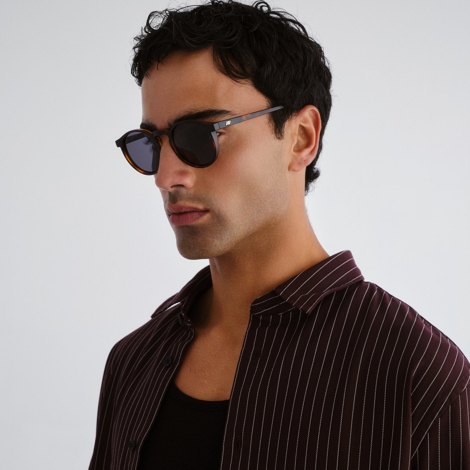 Teen Spirit Deux Matte Tort Uni-Sex Round Sunglasses | Le Specs
