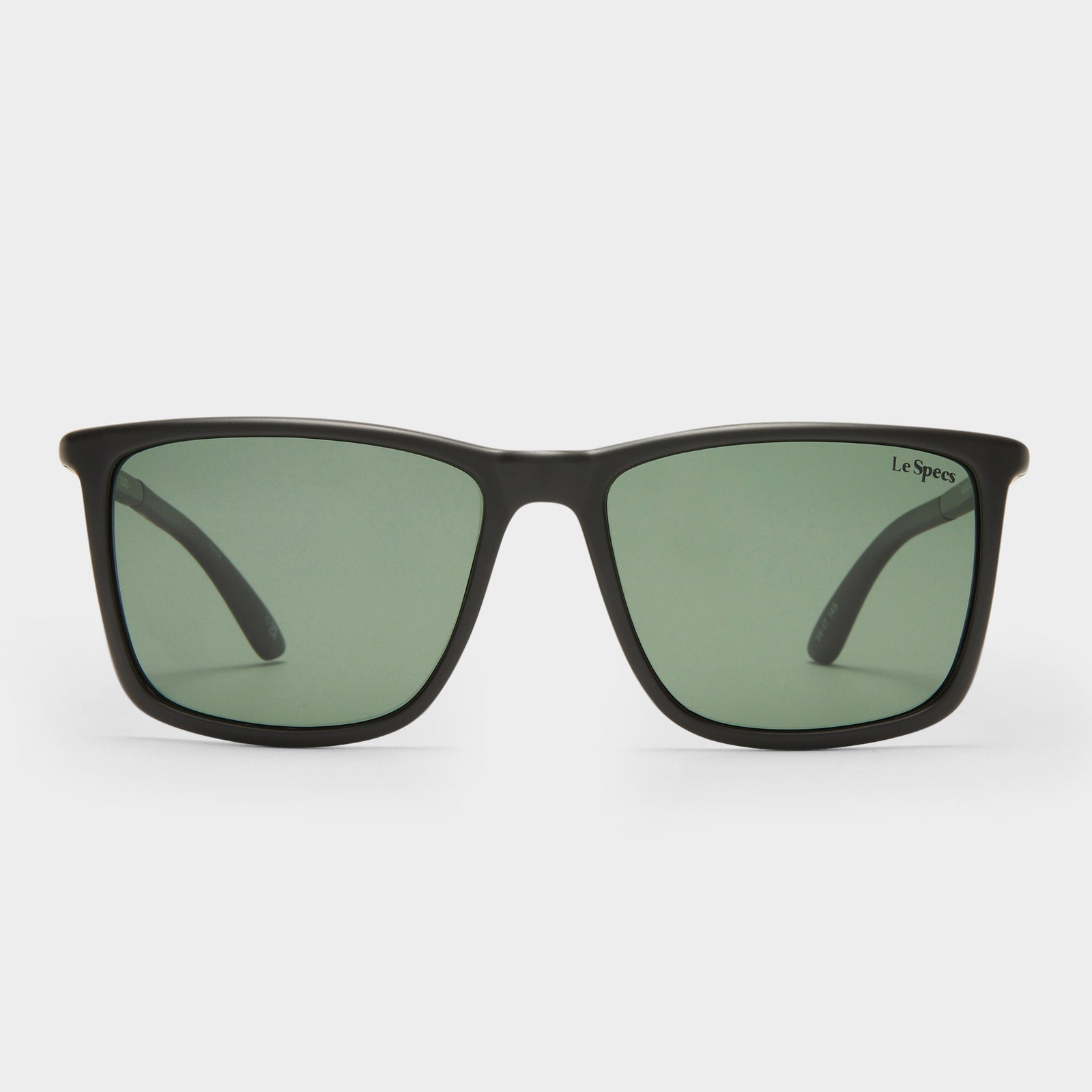 Tweedledum Matte Black Male D-Frame Sunglasses | Le Specs