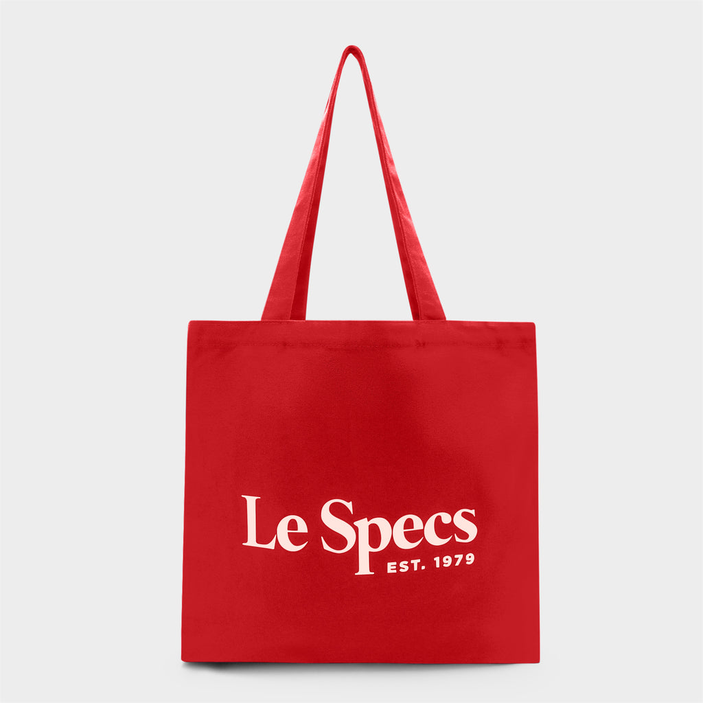 Le Specs Canvas Tote Bag Red Uni Sex Le Specs