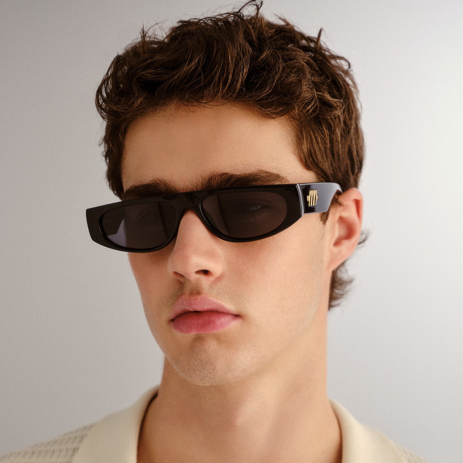 Le Ritual Black Uni-Sex D-Frame Sunglasses | Le Specs