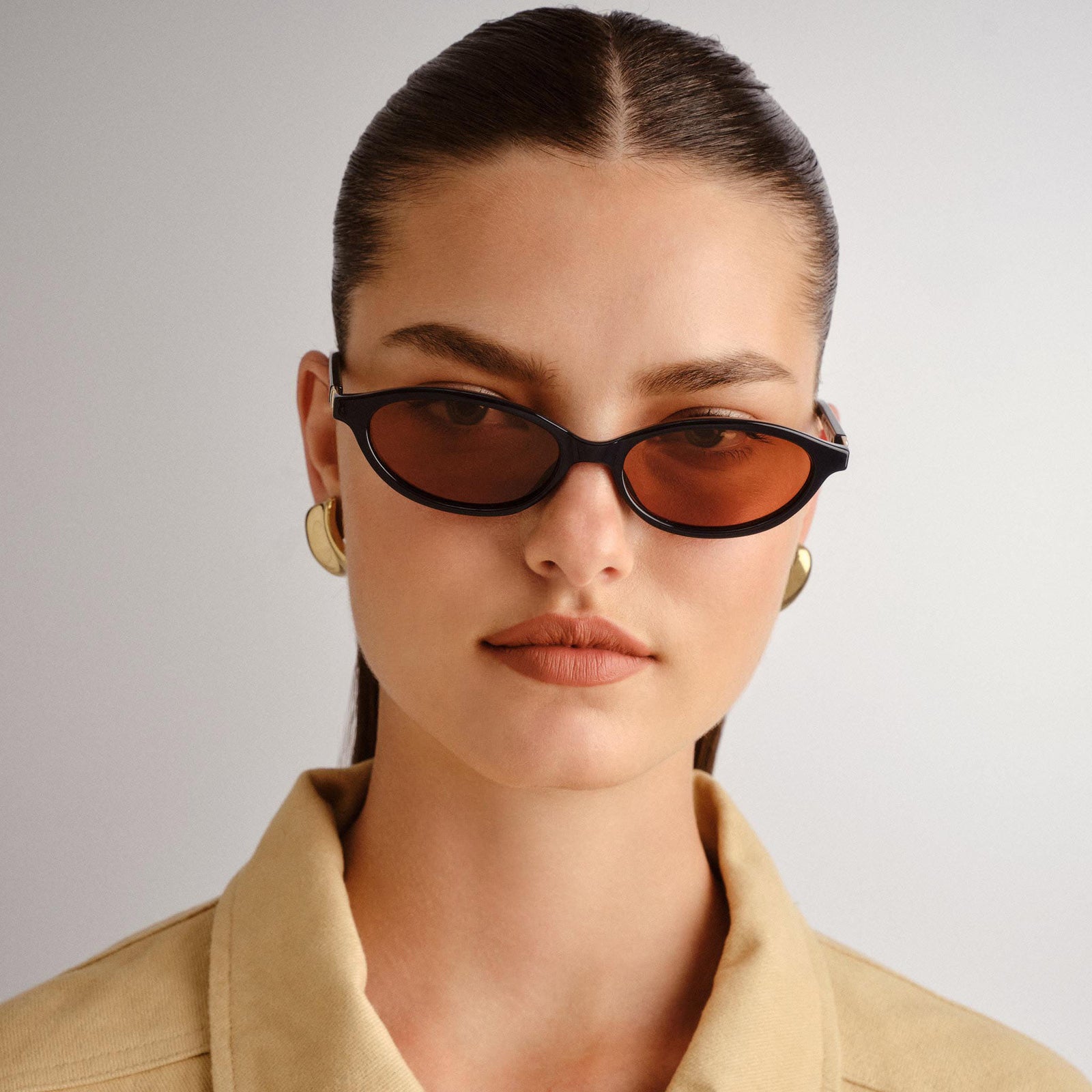 Duskfall Deep Navy Female Oval Sunglasses | Le Specs