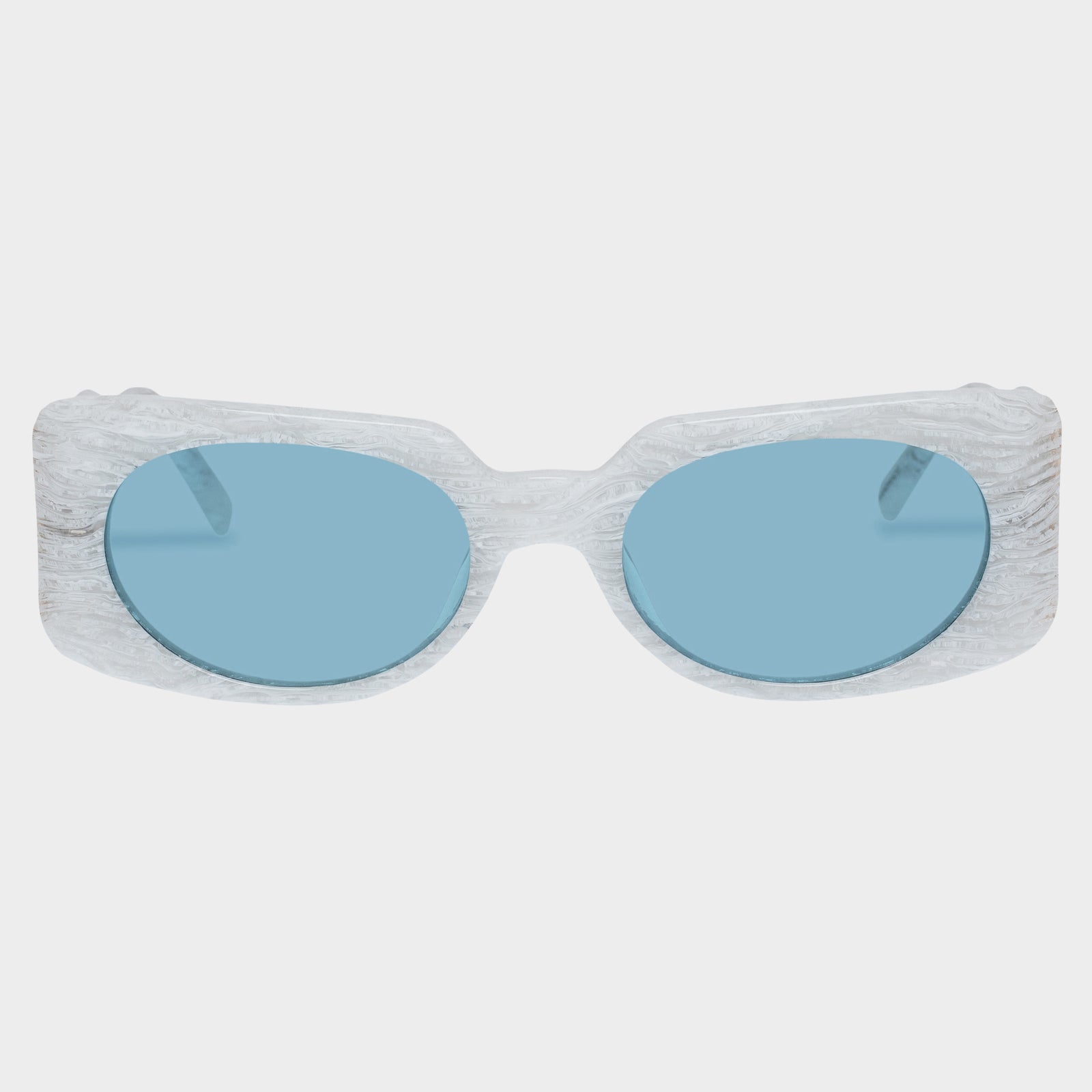 Bow Down Quartz Agate Uni-Sex Rectangle Sunglasses | Le Specs