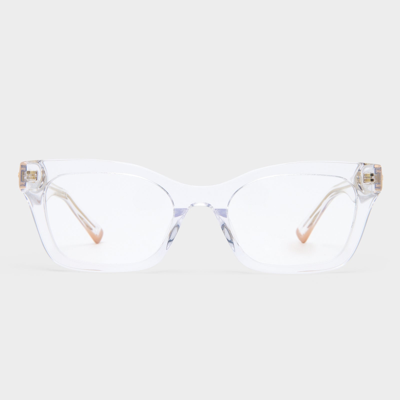 Hot Press Crystal Clear Uni-Sex Cat-Eye Optical Frames | Le Specs