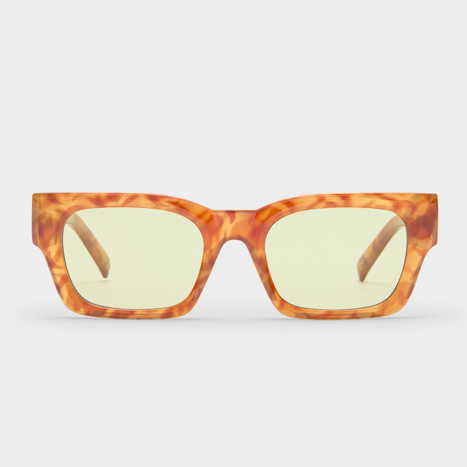 Shmood Amber Haze Uni-Sex Rectangle Sunglasses | Le Specs