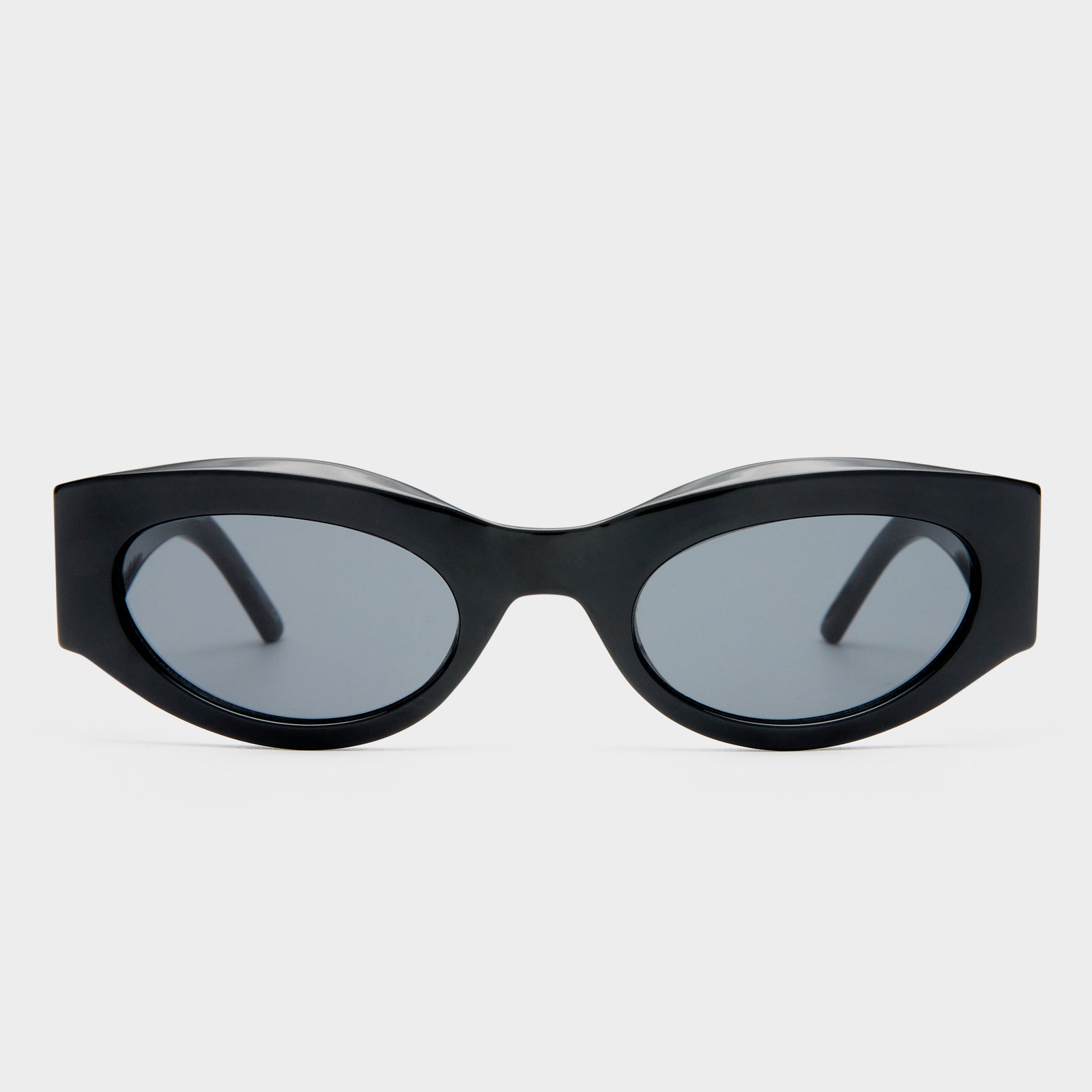 Body Bumpin Ii Black Uni-Sex Oval Sunglasses | Le Specs