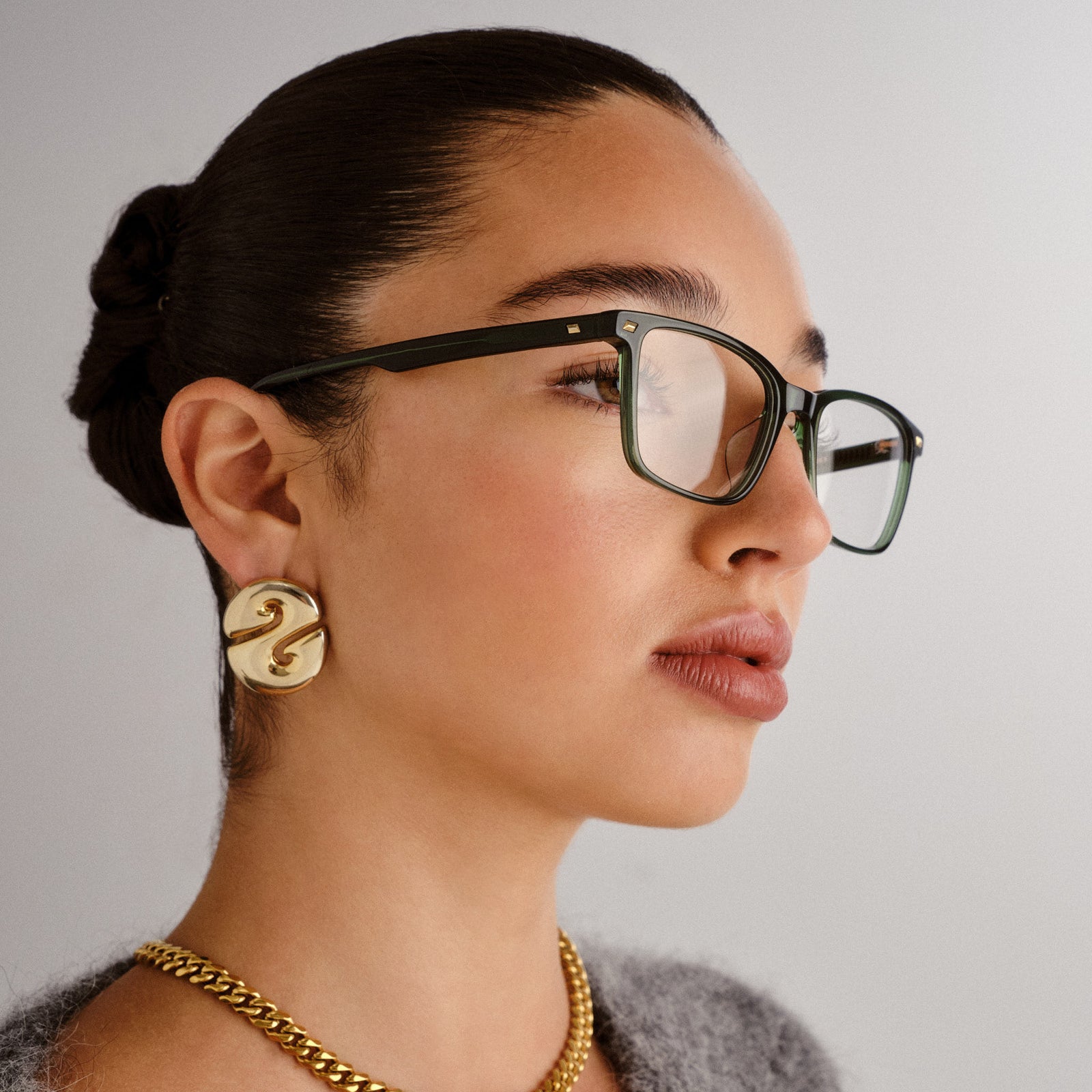 Powder Keg Khaki Uni-Sex D-Frame Optical Frames | Le Specs