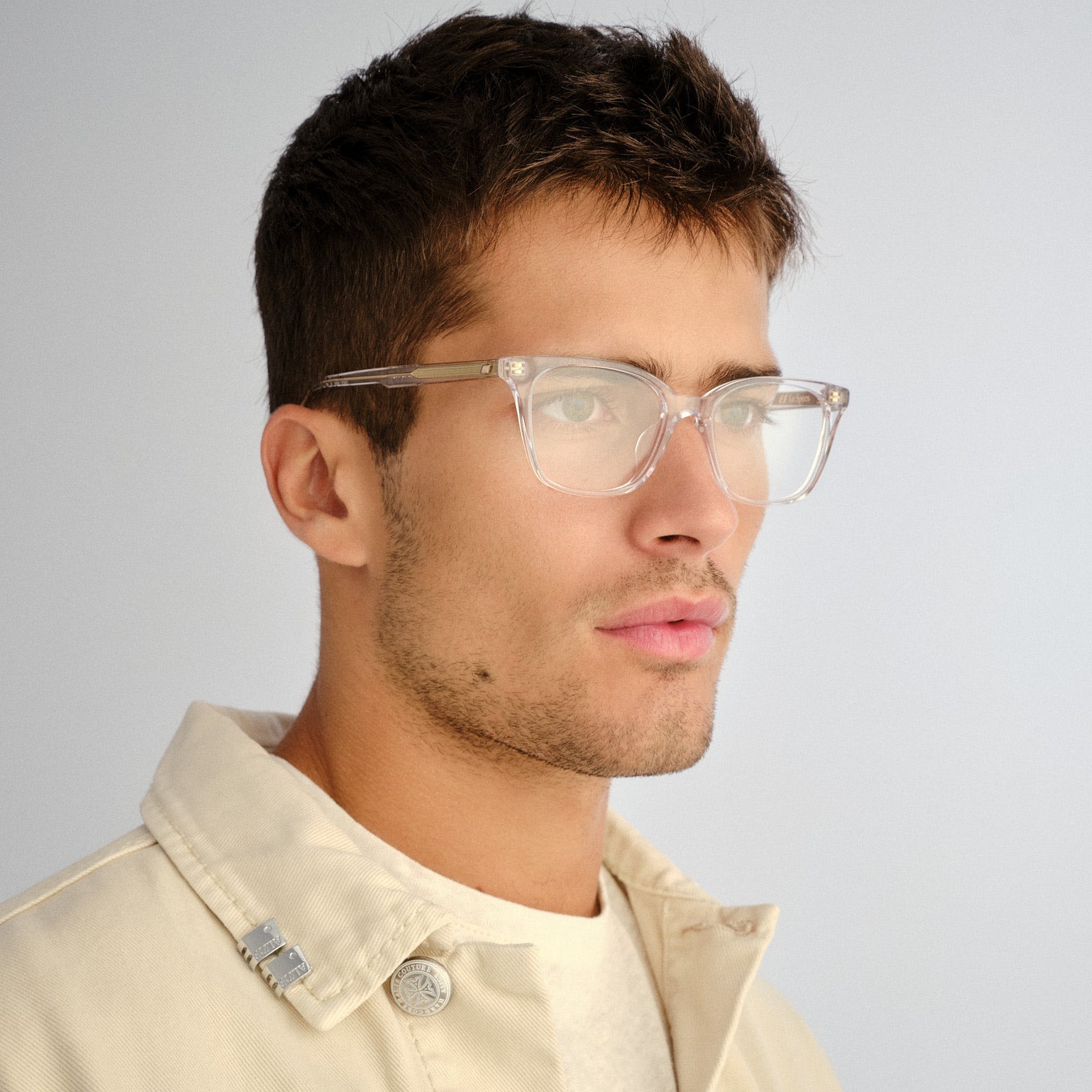 Off Script Clear Uni-Sex Cat-Eye Optical Frames | Le Specs