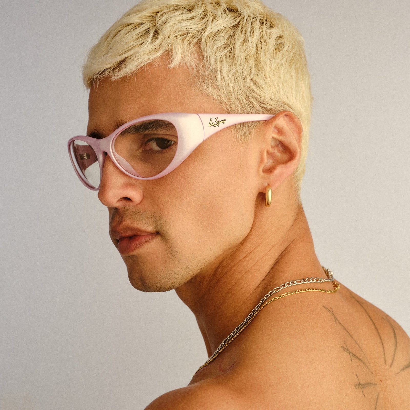 Dotcom Metallic Lilac Uni-Sex Wrap Sunglasses | Le Specs