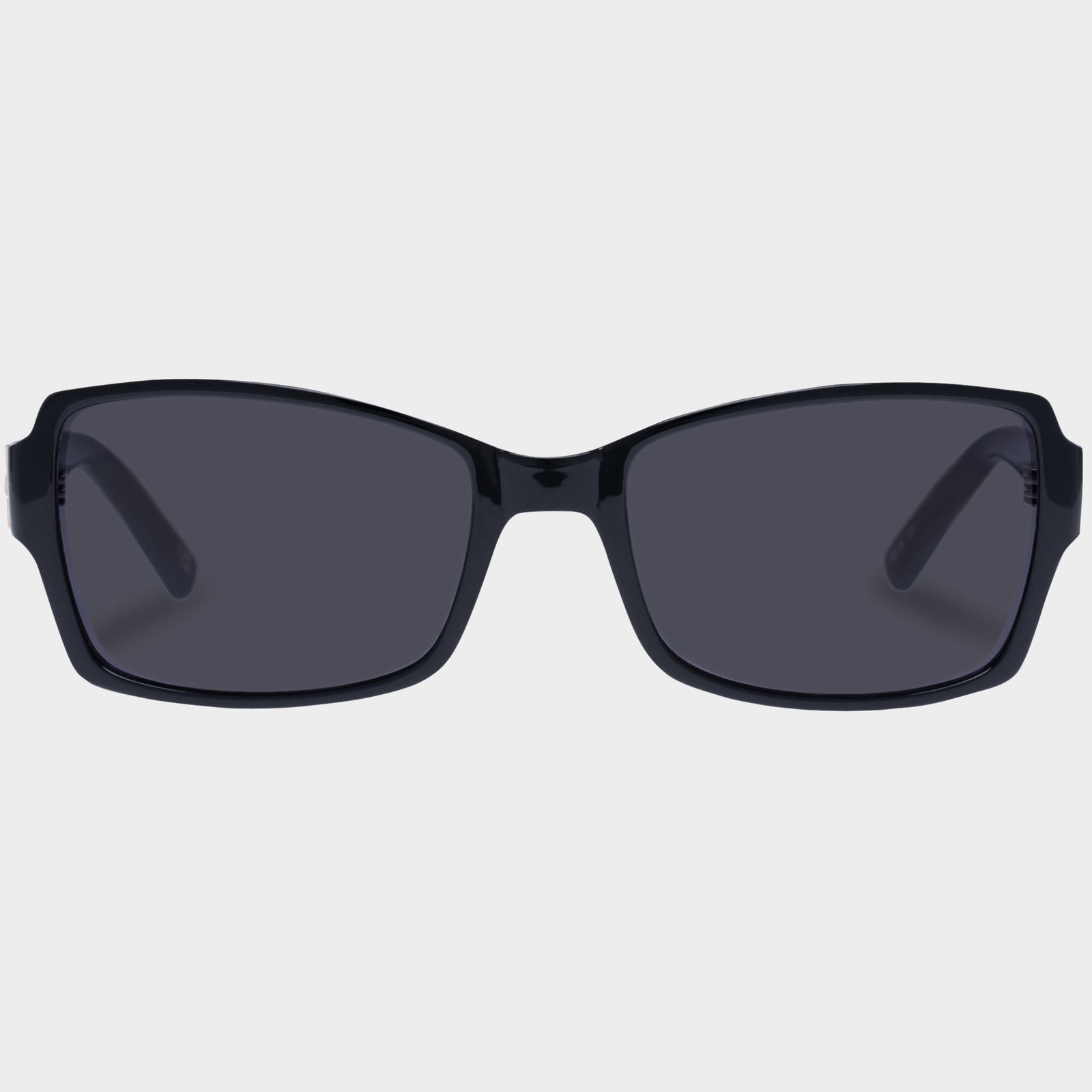 Trance Black Uni-Sex Rectangle Sunglasses | Le Specs