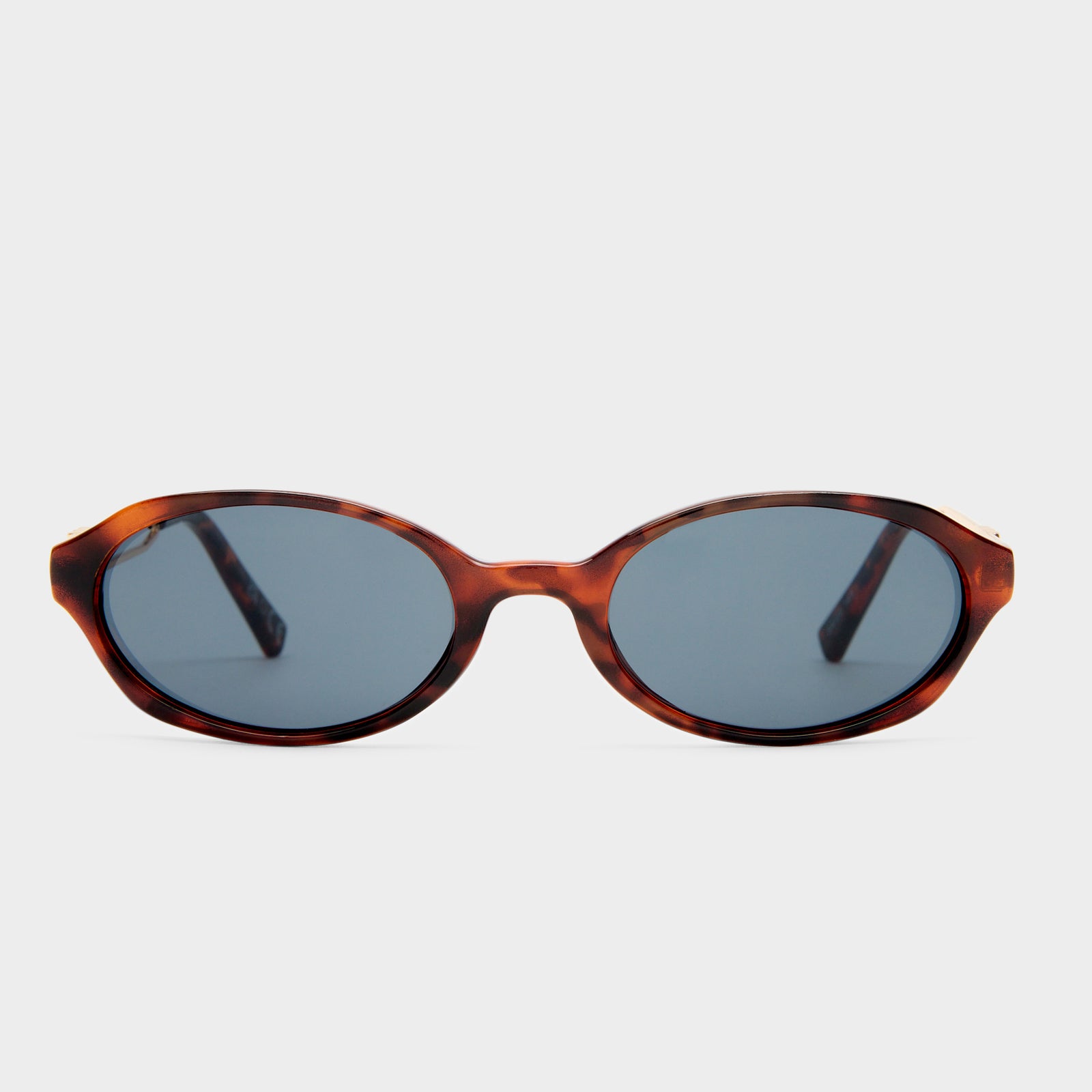 Lunita Dark Tort Female Oval Sunglasses | Le Specs
