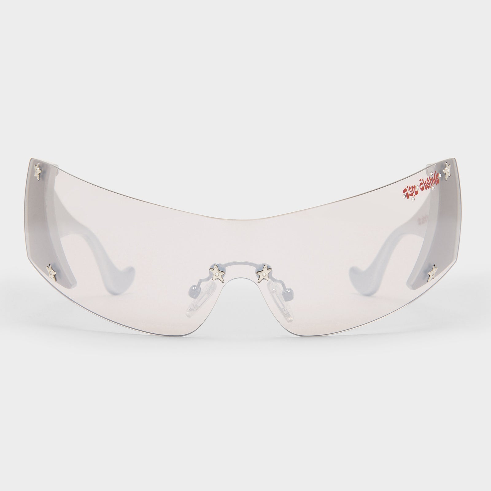 I Am A Rich Man Silver Chrome Uni-Sex Shield Sunglasses | Le Specs