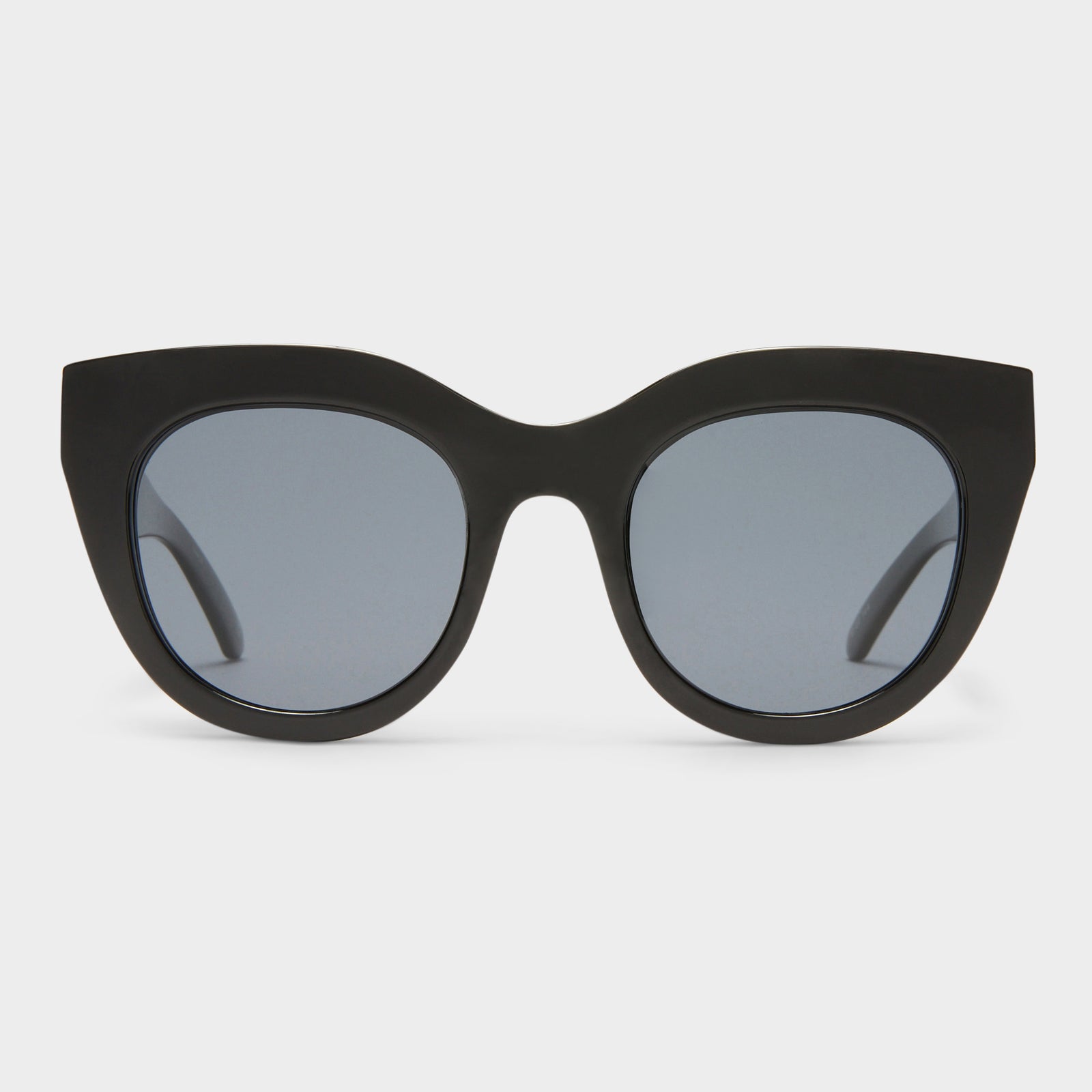 Air Heart Black Female Cat-Eye Sunglasses | Le Specs