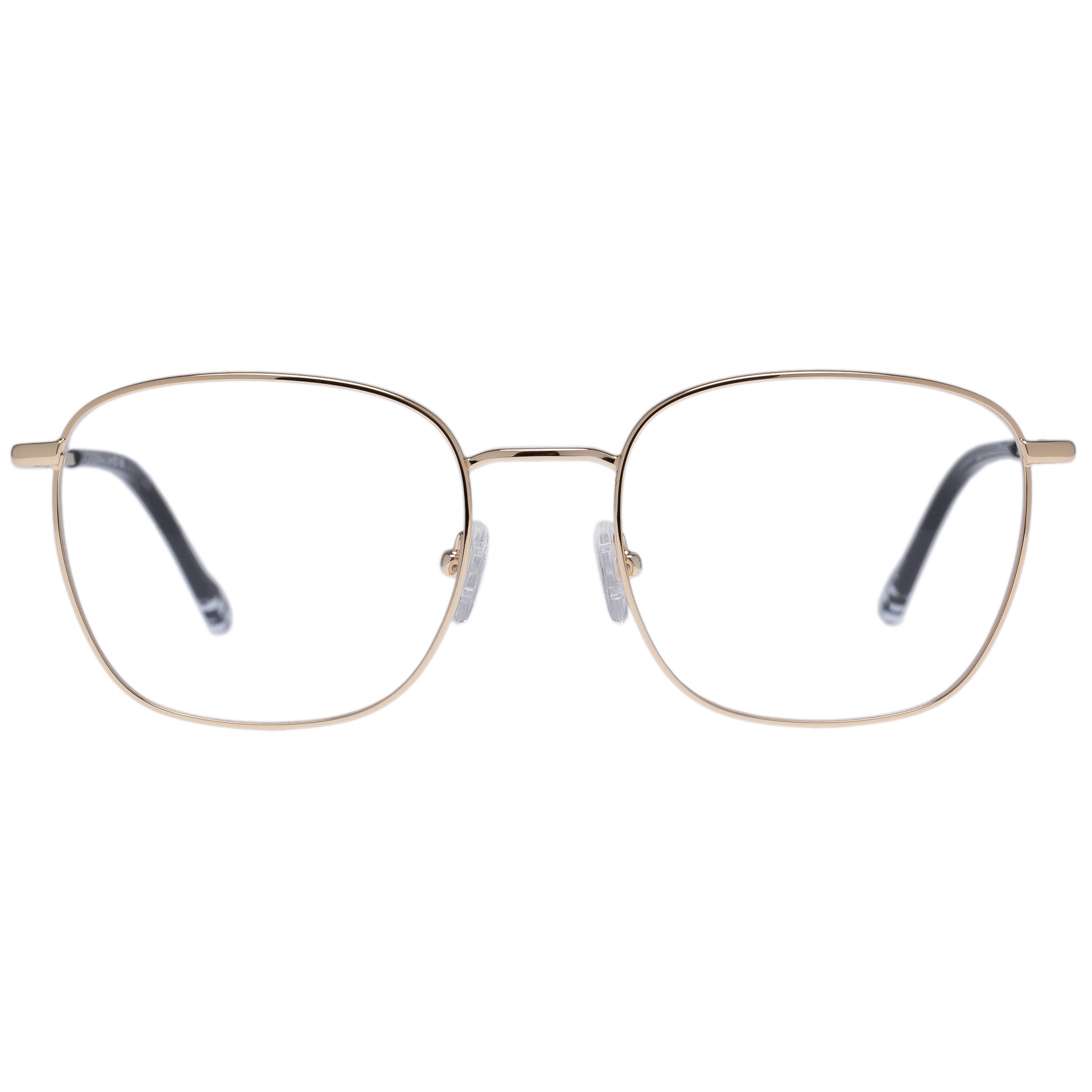Tempus Bright Gold Uni Sex Square Optical Glasses Le Specs 8988