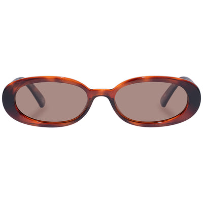 Outta Love Tort Uni-sex Oval Sunglasses | Le Specs