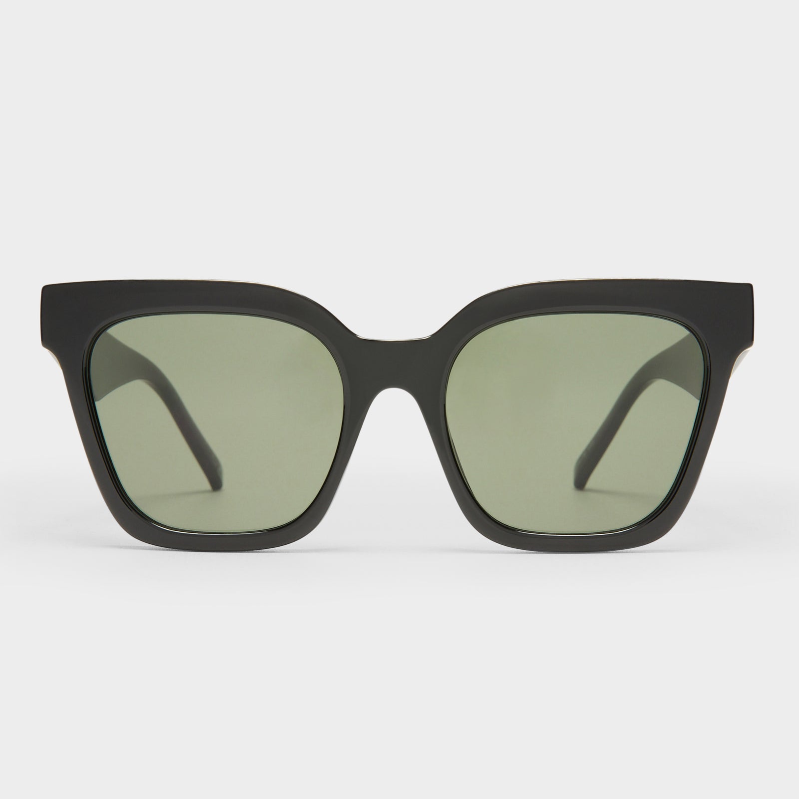 Star Glow Black Female Square Sunglasses | Le Specs