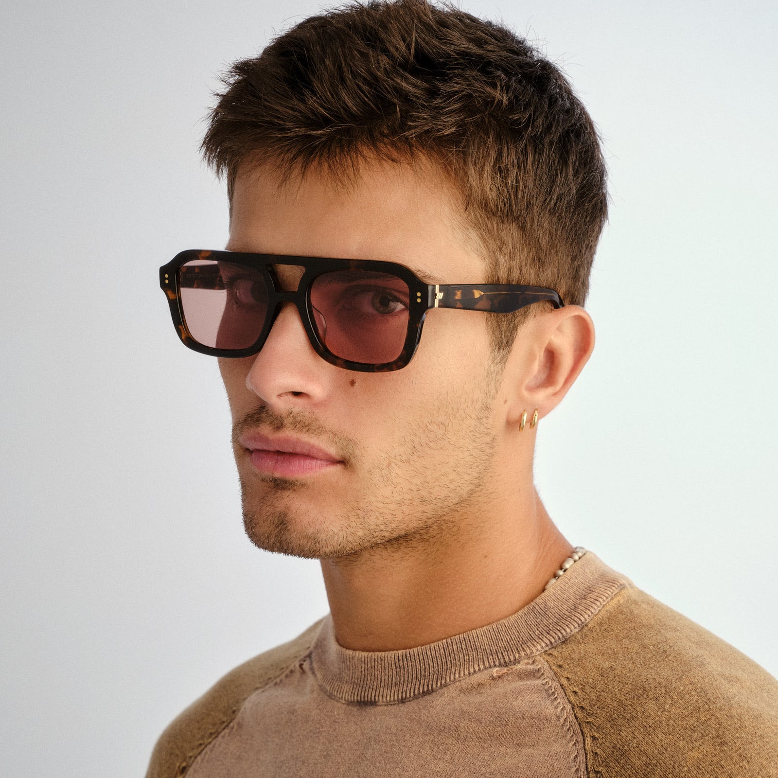 Subtext Chestnut Tort Uni-Sex Aviator Sunglasses | Le Specs