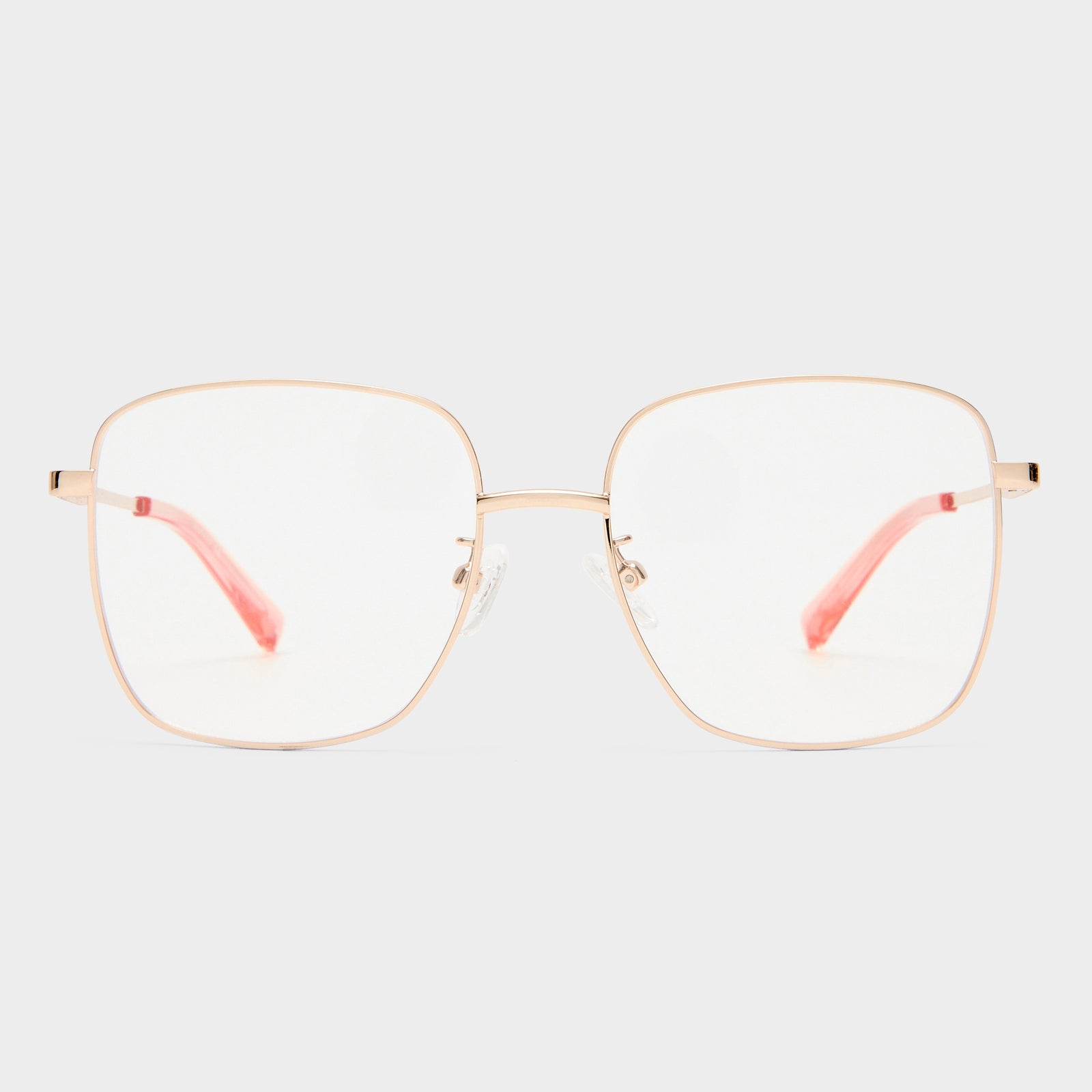 Prism Rose Gold Female Square Optical Frames | Le Specs