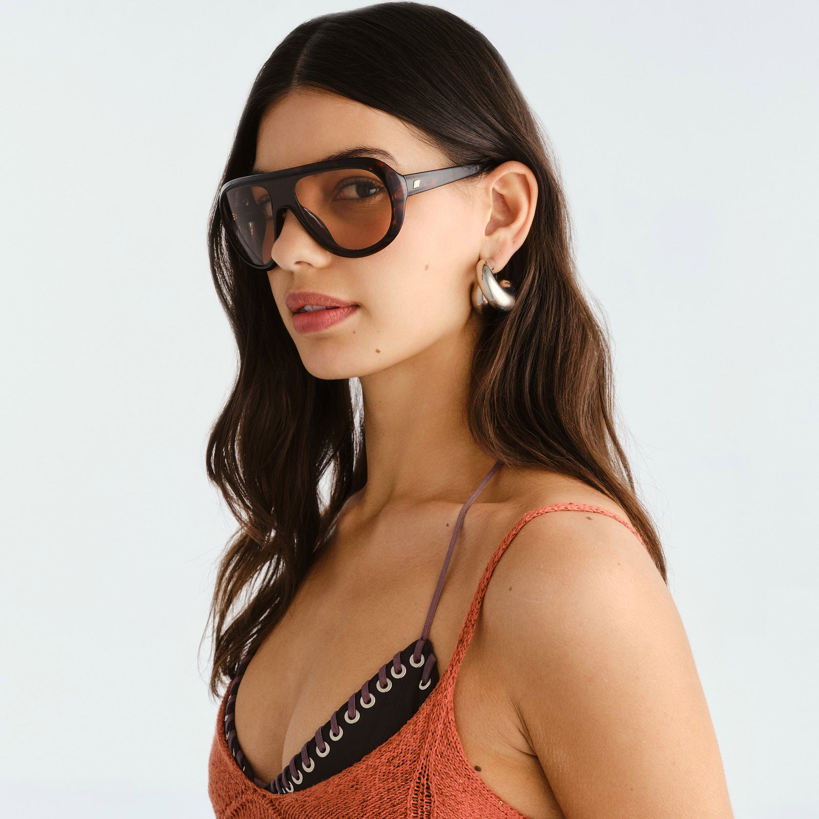 Obsession Dark Tort Uni-Sex Shield Sunglasses | Le Specs