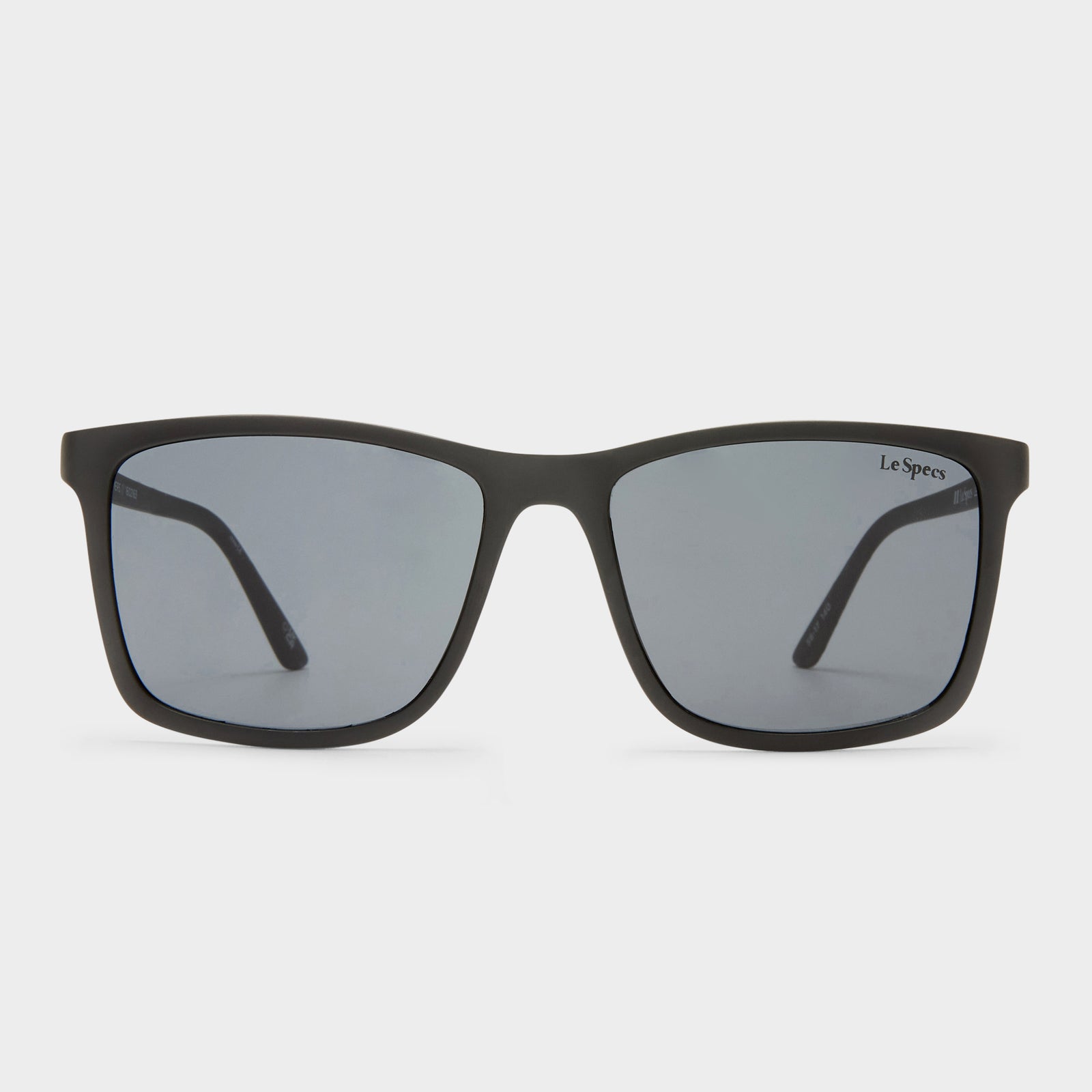 Master Tamers Matte Black Male D-Frame Sunglasses | Le Specs