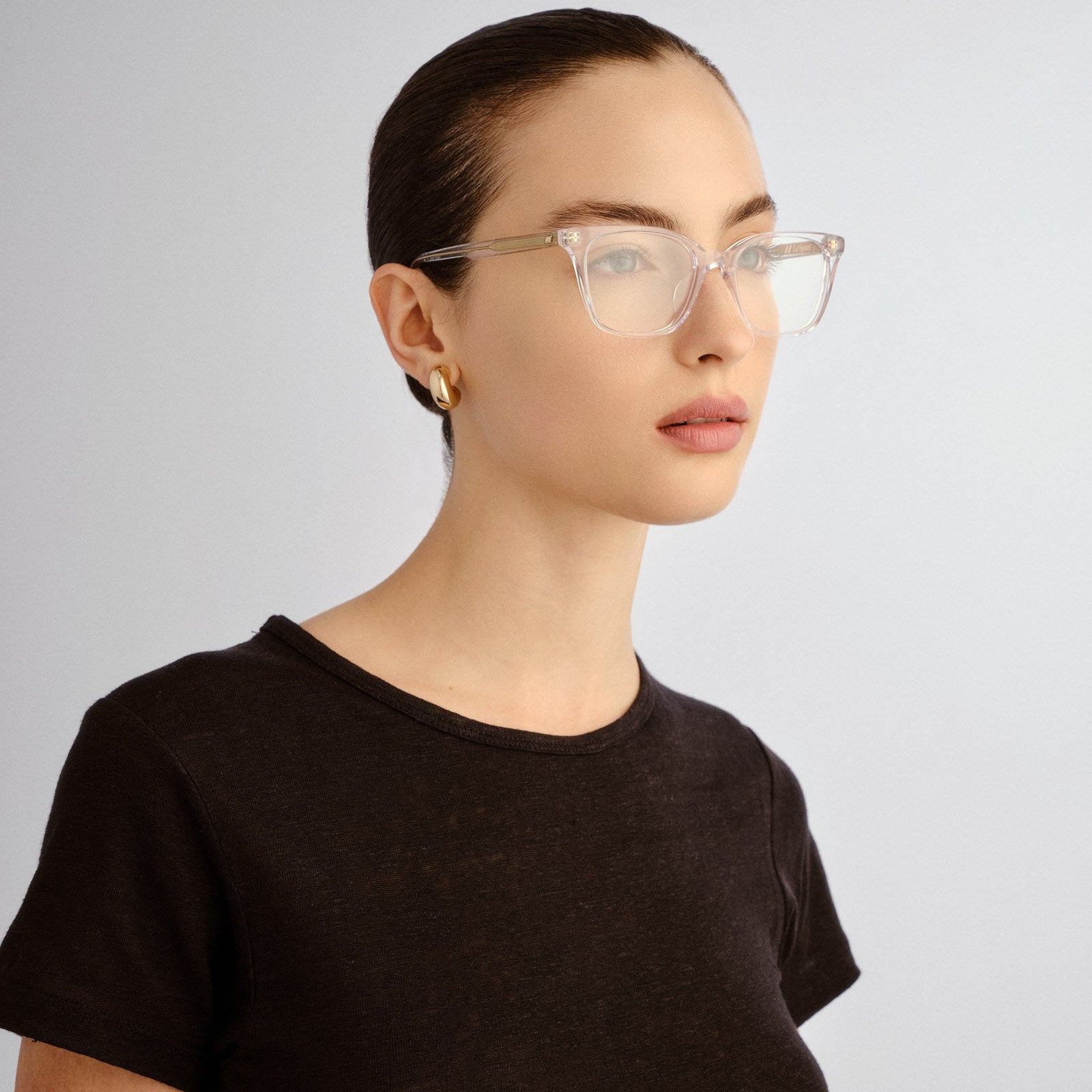 Off Script Clear Uni-Sex Cat-Eye Optical Frames | Le Specs