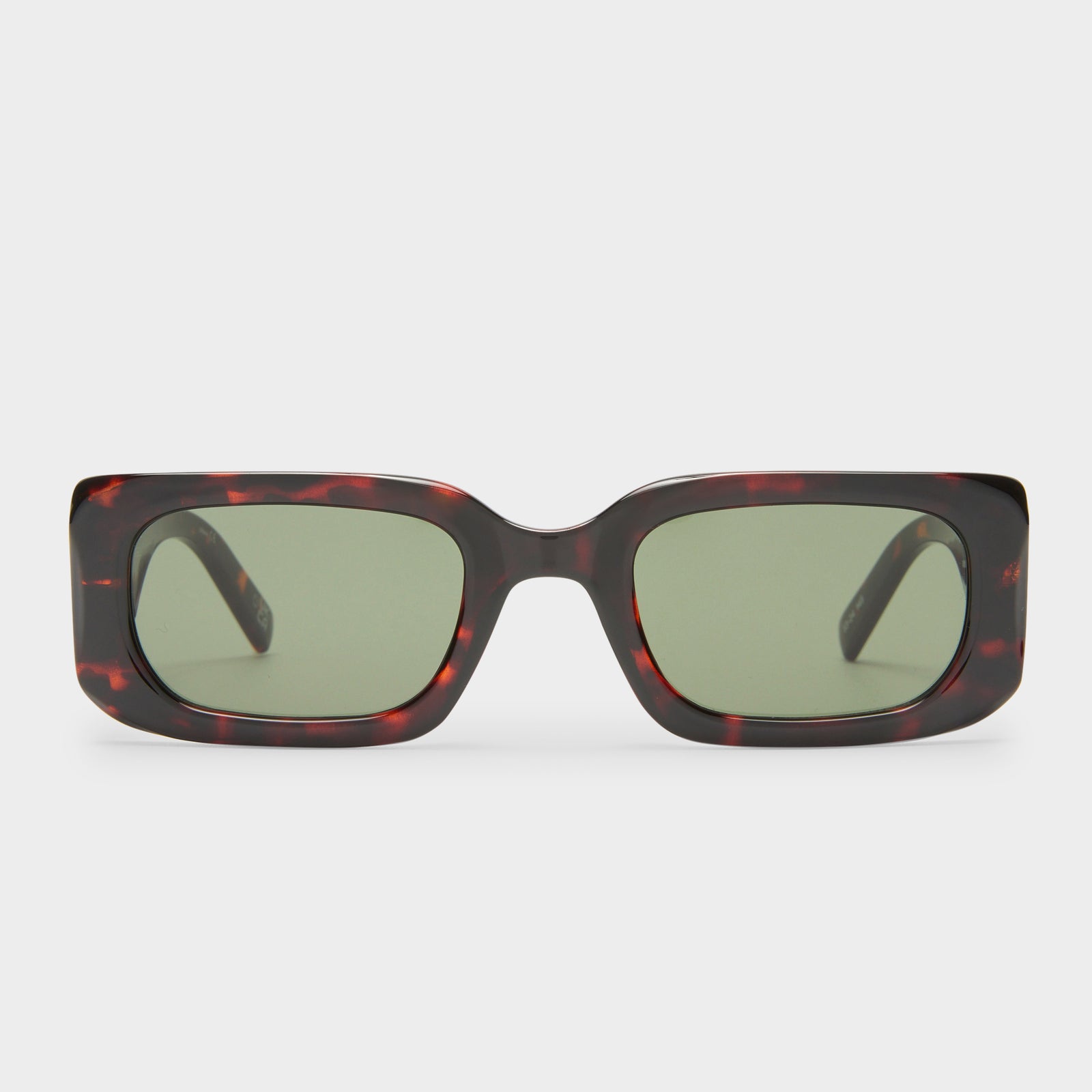 Rippled Rebel Tort Female Rectangle Sunglasses | Le Specs