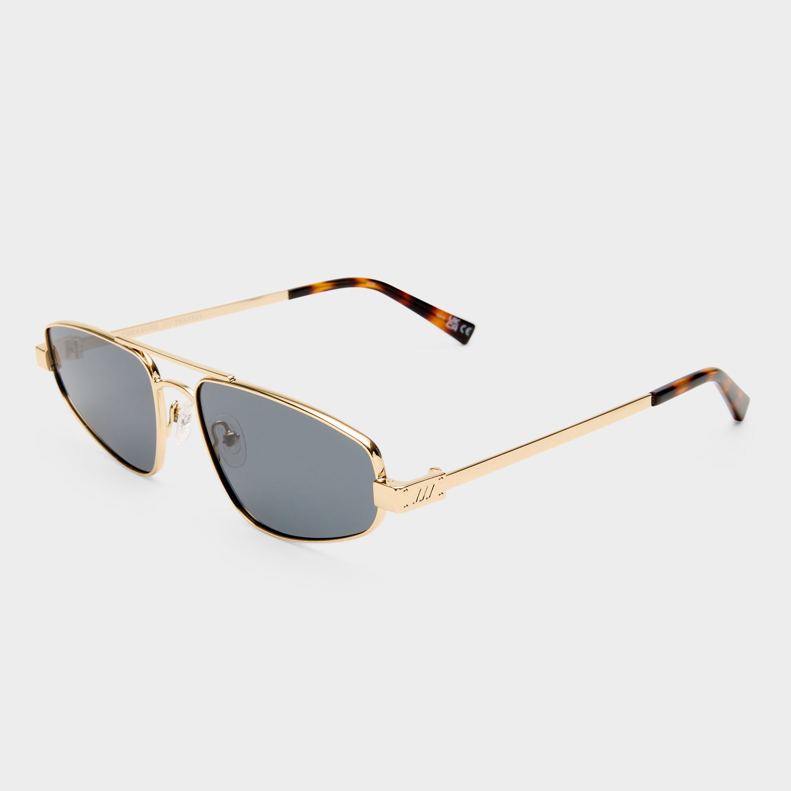 Treasure Gold Uni-Sex Aviator Sunglasses | Le Specs