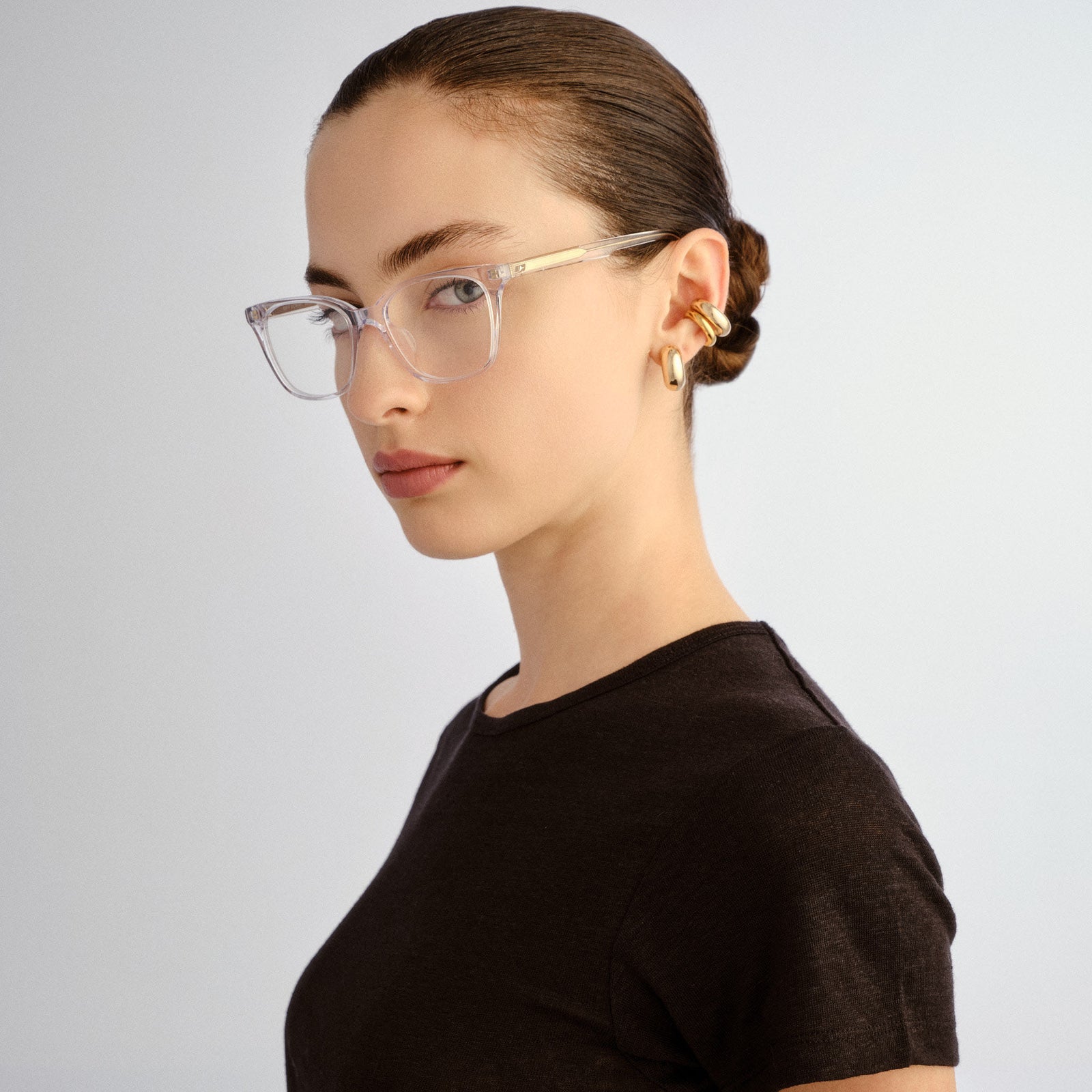 Off Script Clear Uni-Sex Cat-Eye Optical Frames | Le Specs