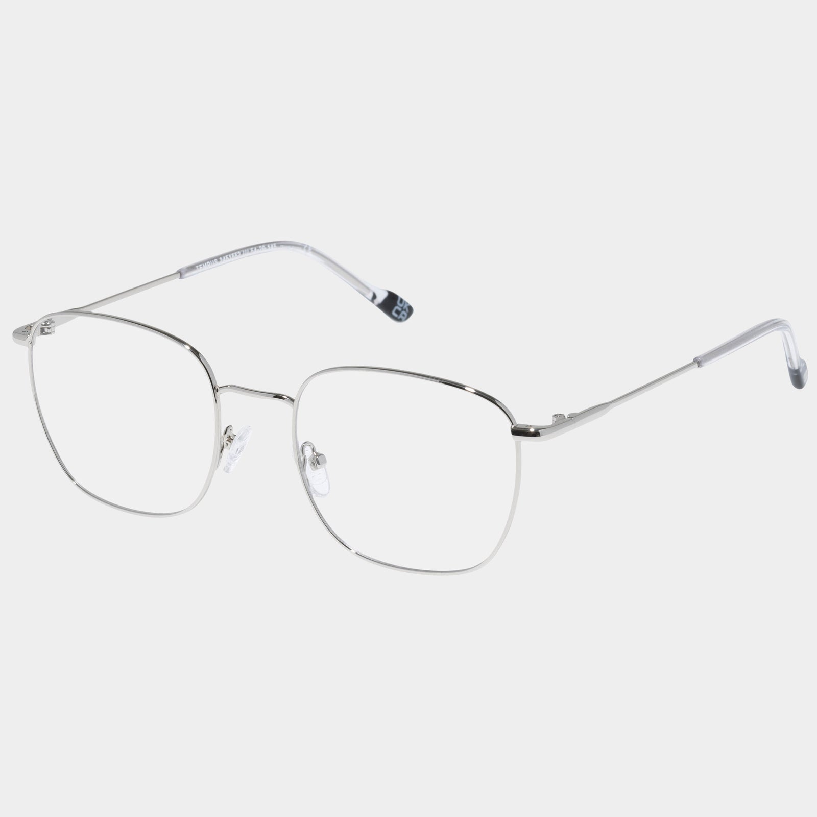 Tempus Silver Uni-Sex Square Optical Frames | Le Specs