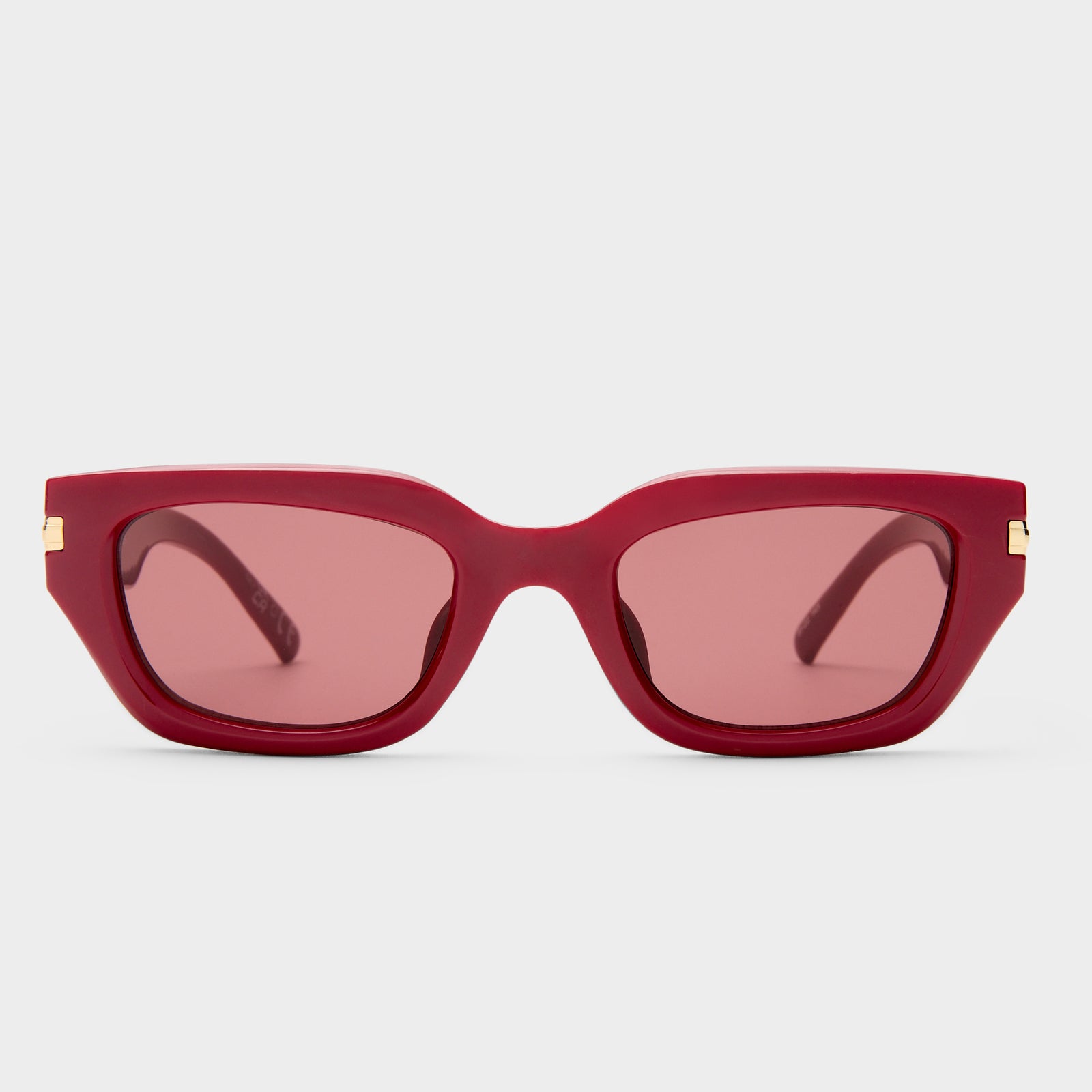 Cubito + Burgundy Uni-Sex D-Frame Sunglasses | Le Specs