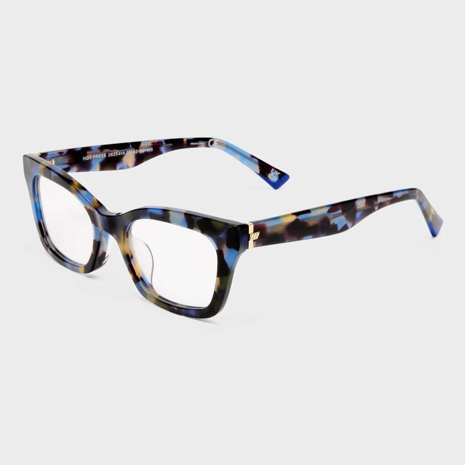 Hot Press Navy Tort Uni-Sex Cat-Eye Optical Frames | Le Specs