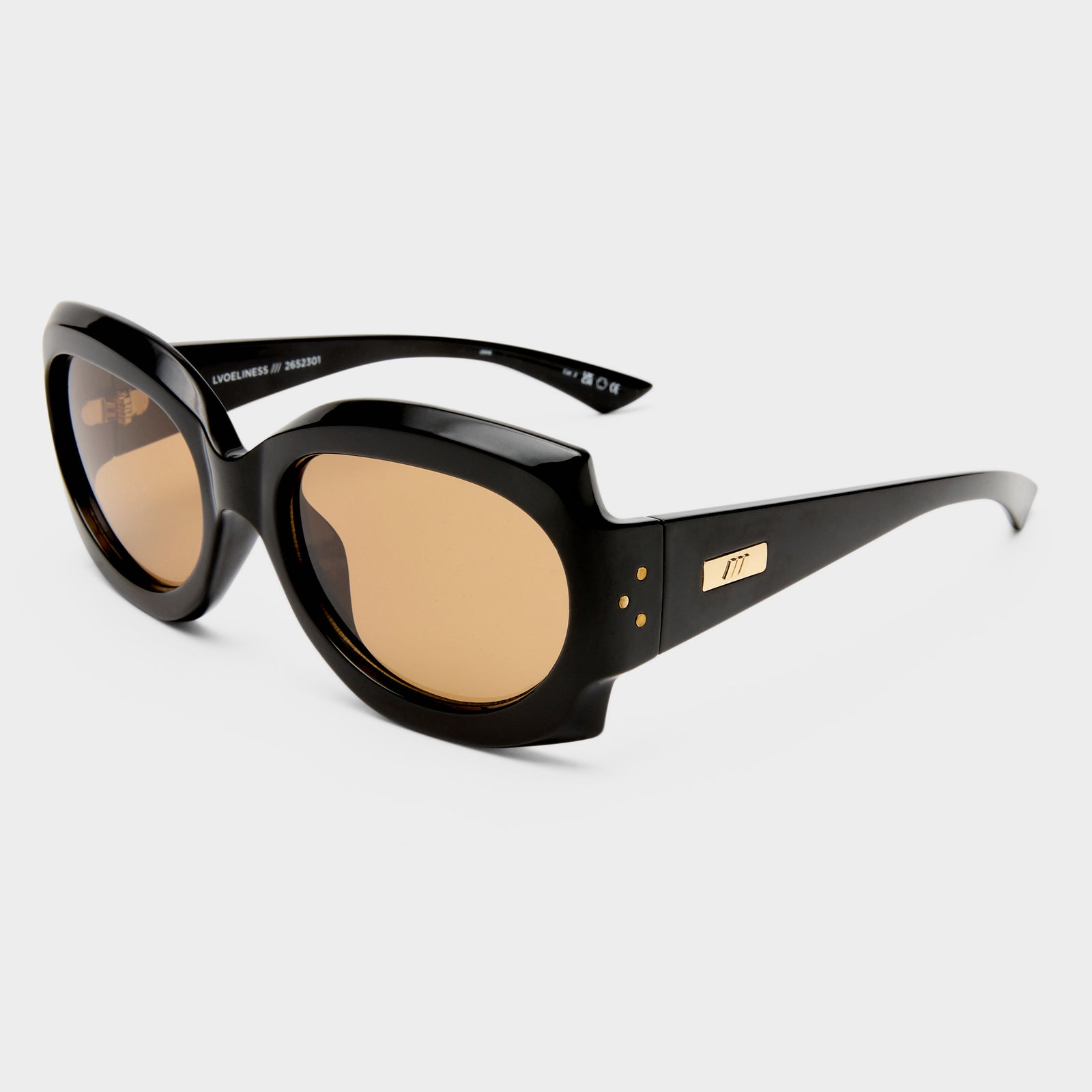 Loveliness Black Female Square Sunglasses | Le Specs