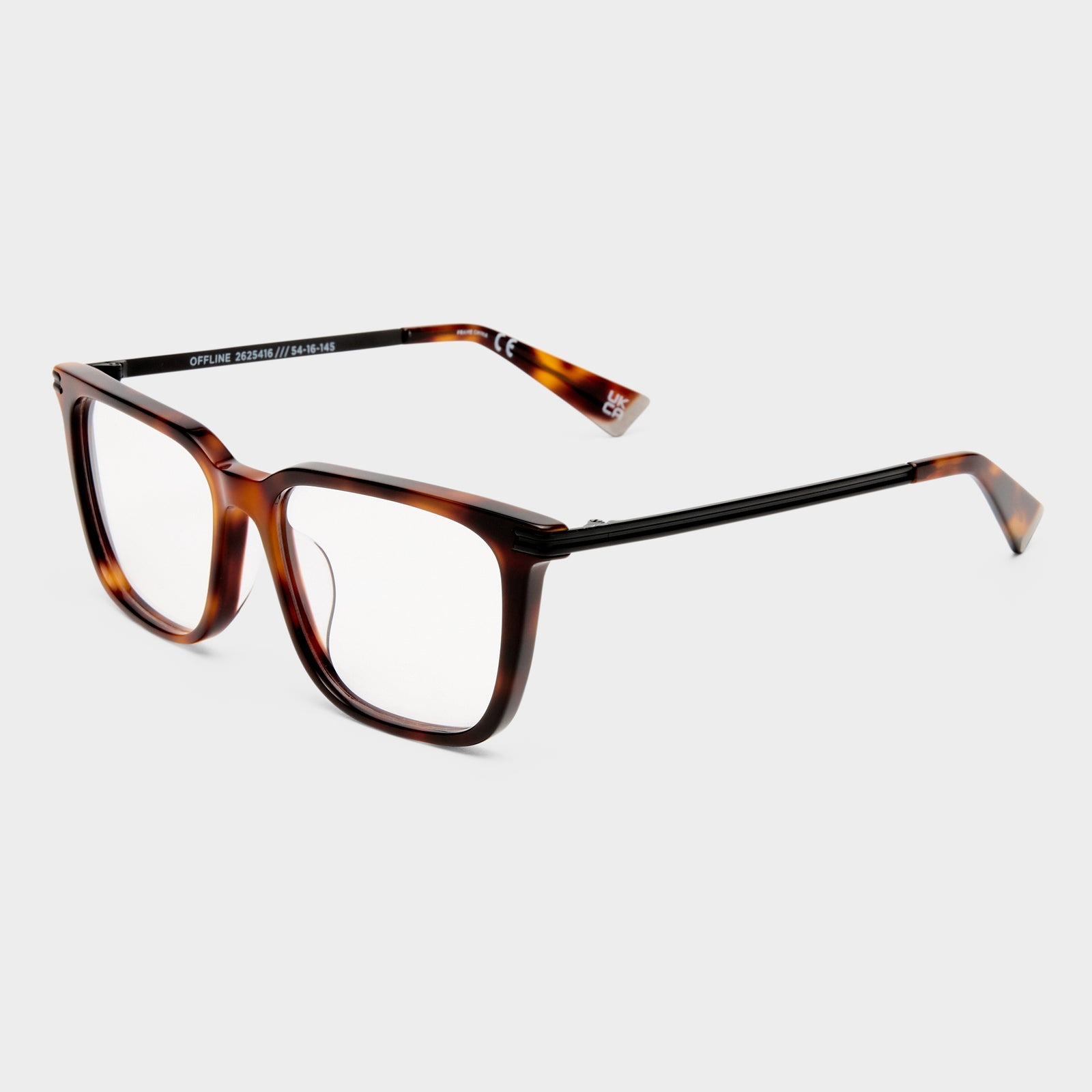 Offline Dark Tort Uni-Sex D-Frame Optical Frames | Le Specs
