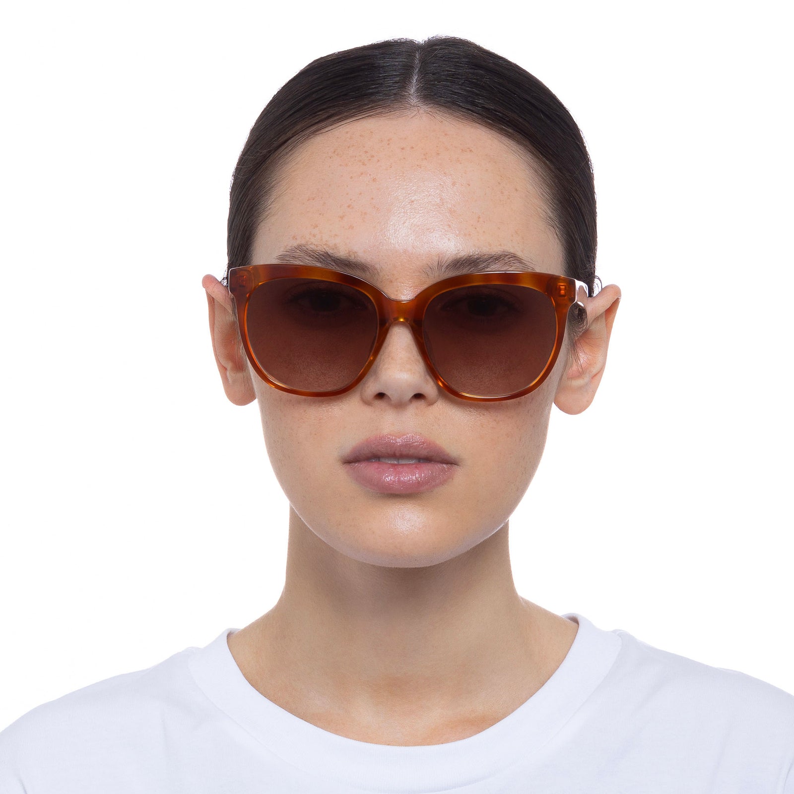 Oh Snap Vintage Tort Female Square Sunglasses | Le Specs