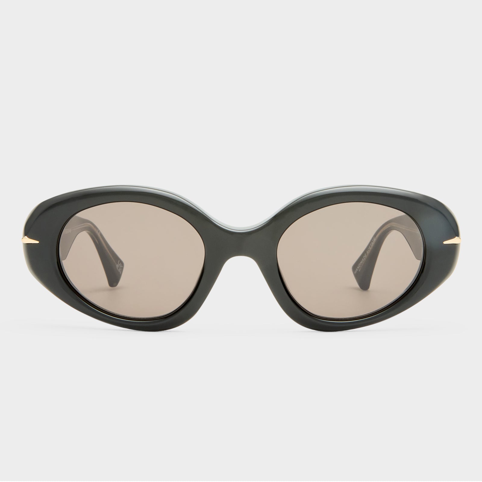 Numero Dos Obsidian Black Female Oval Sunglasses | Le Specs