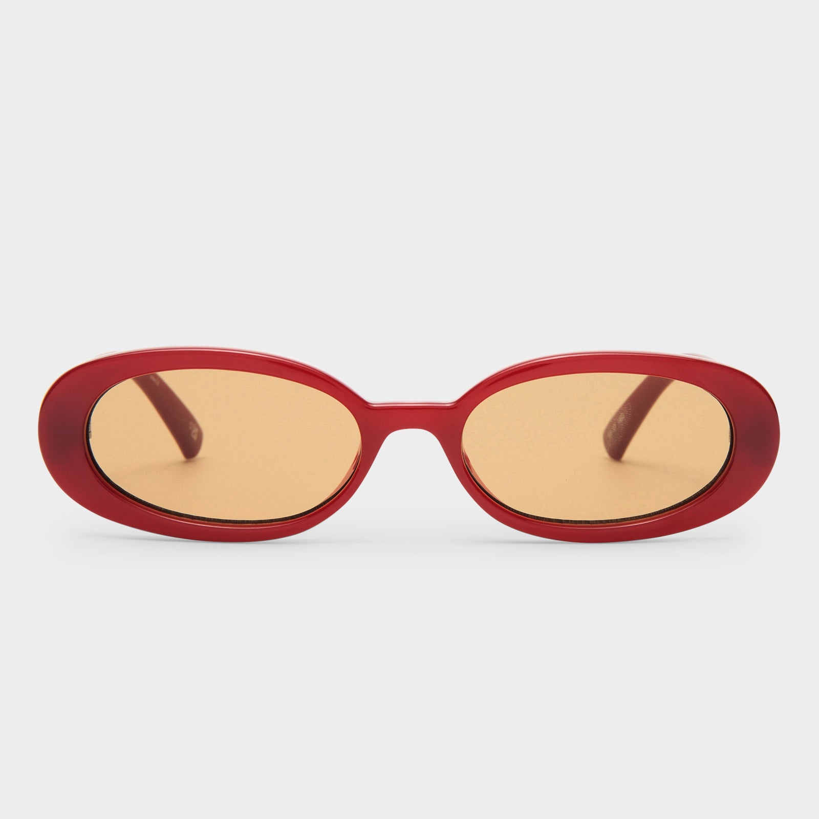 Outta Love Burgundy Female Oval Sunglasses | Le Specs