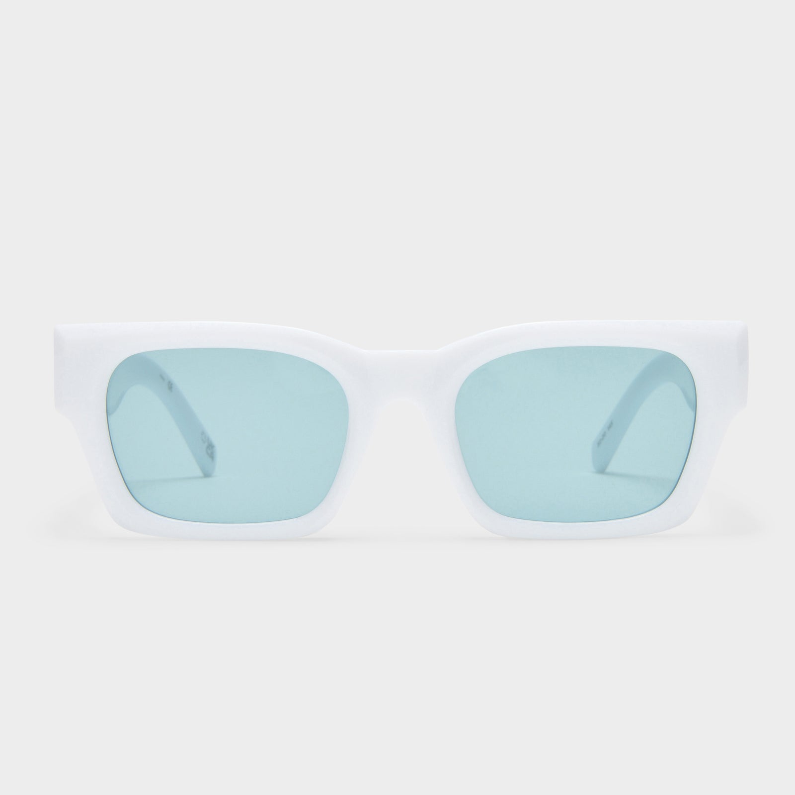 Shmood White Uni-Sex D-Frame Sunglasses | Le Specs
