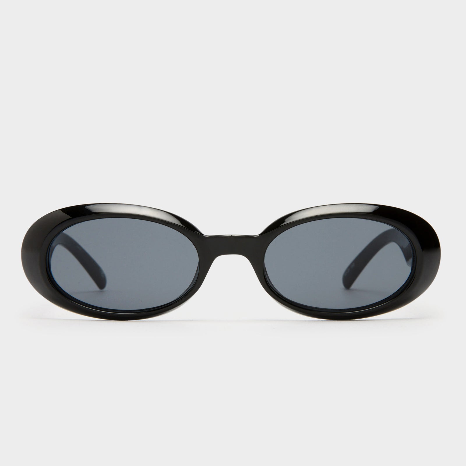 Work It Black Uni-Sex Oval Sunglasses | Le Specs