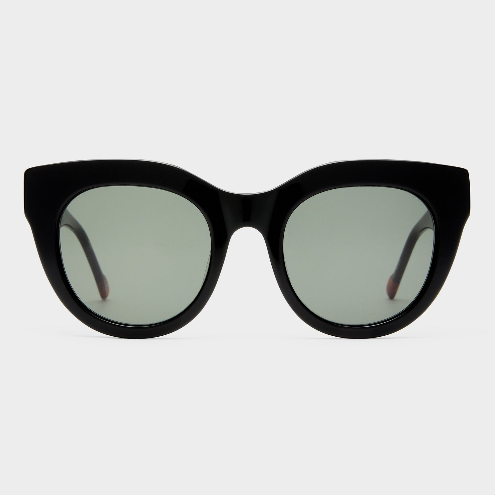 Airy Canary Ii Black Female Cat-Eye Sunglasses | Le Specs