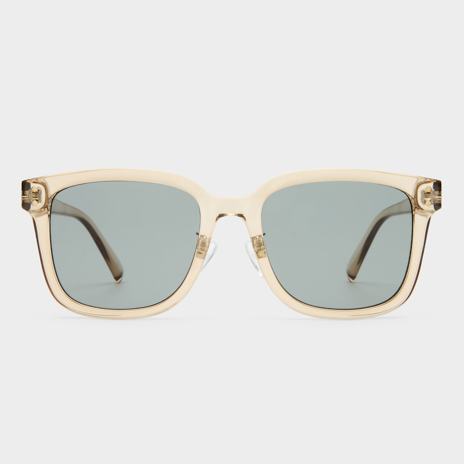 Le Domino + Green Tea Female Square Sunglasses | Le Specs