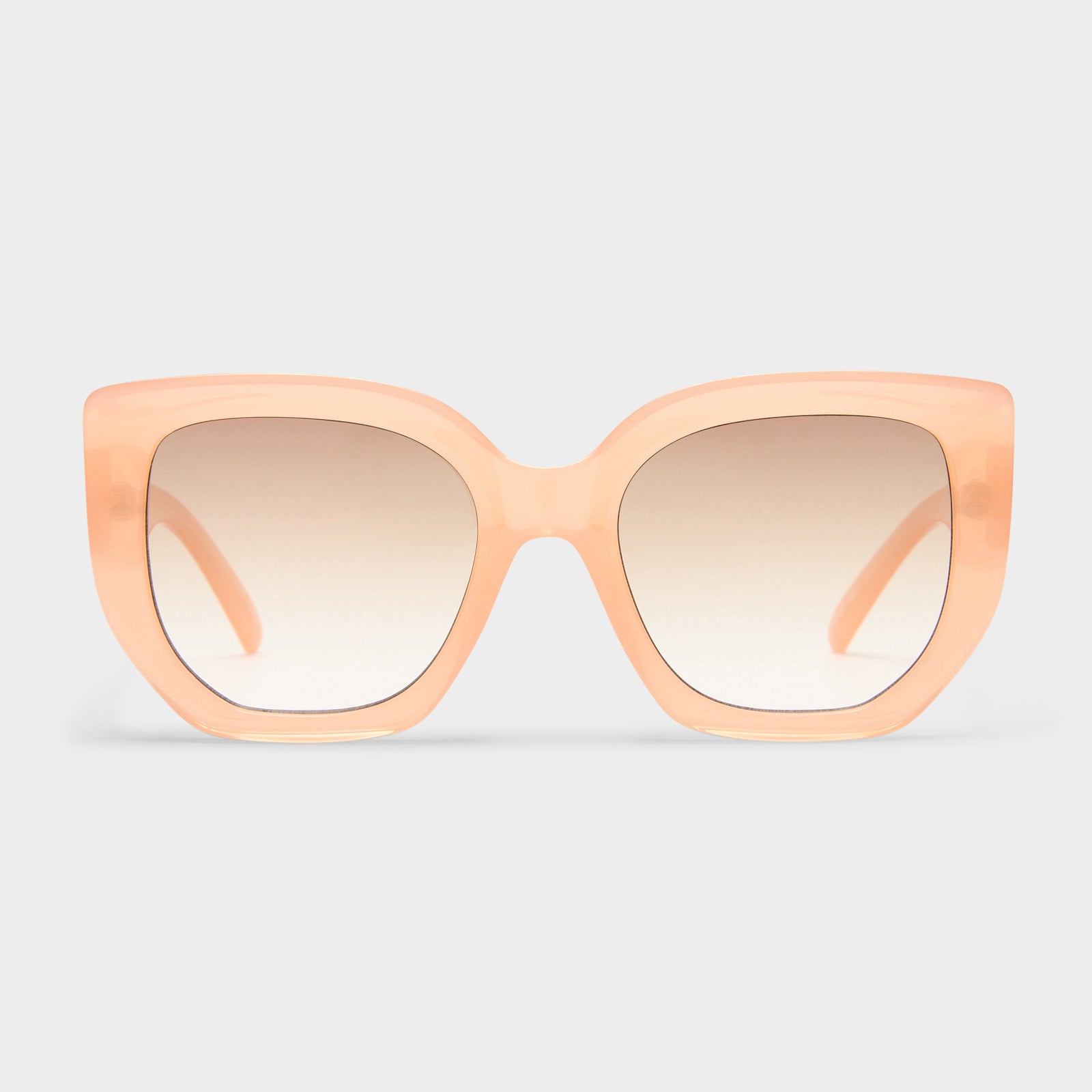 Euphoria Mimosa Pink Female Square Sunglasses | Le Specs