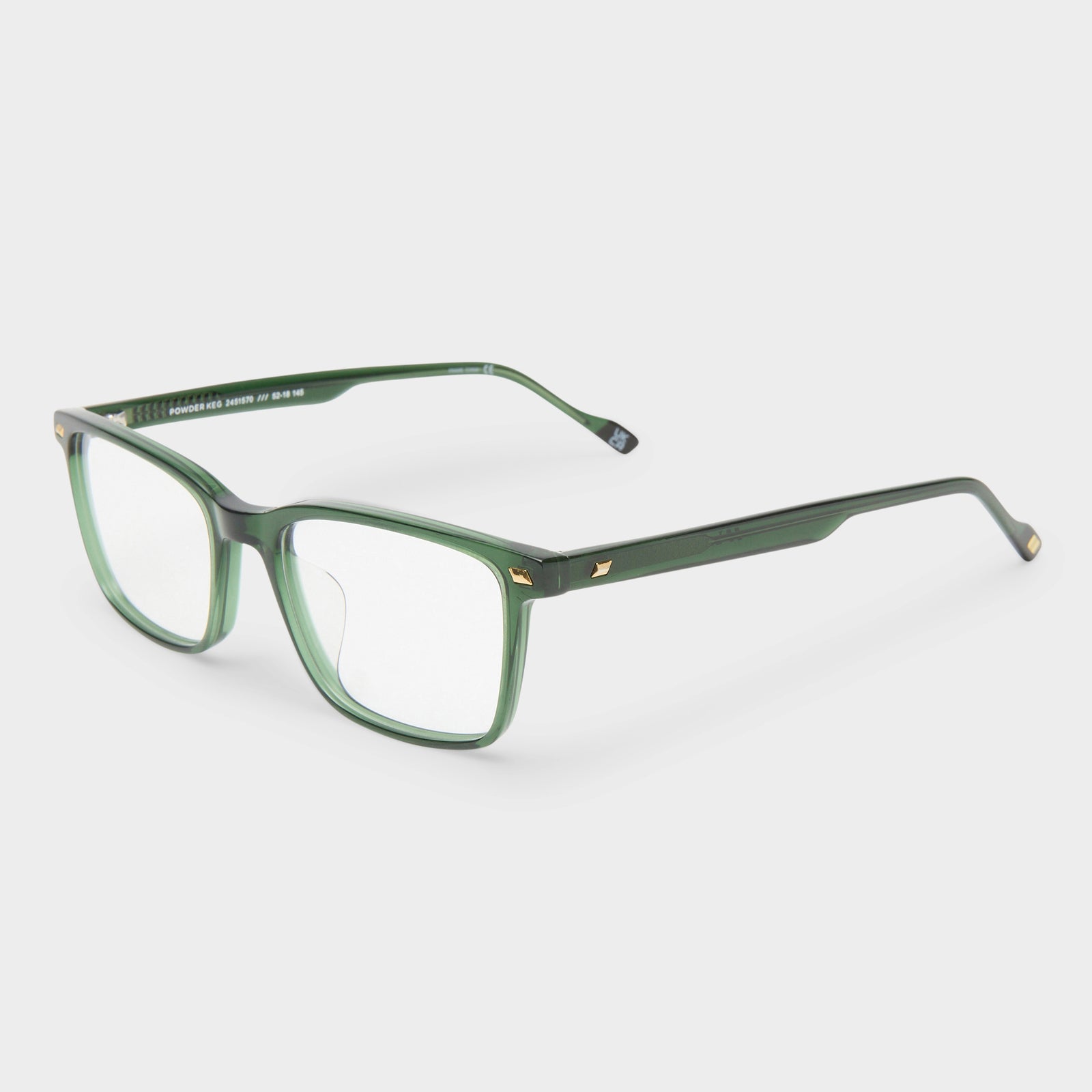 Powder Keg Khaki Uni-Sex D-Frame Optical Frames | Le Specs