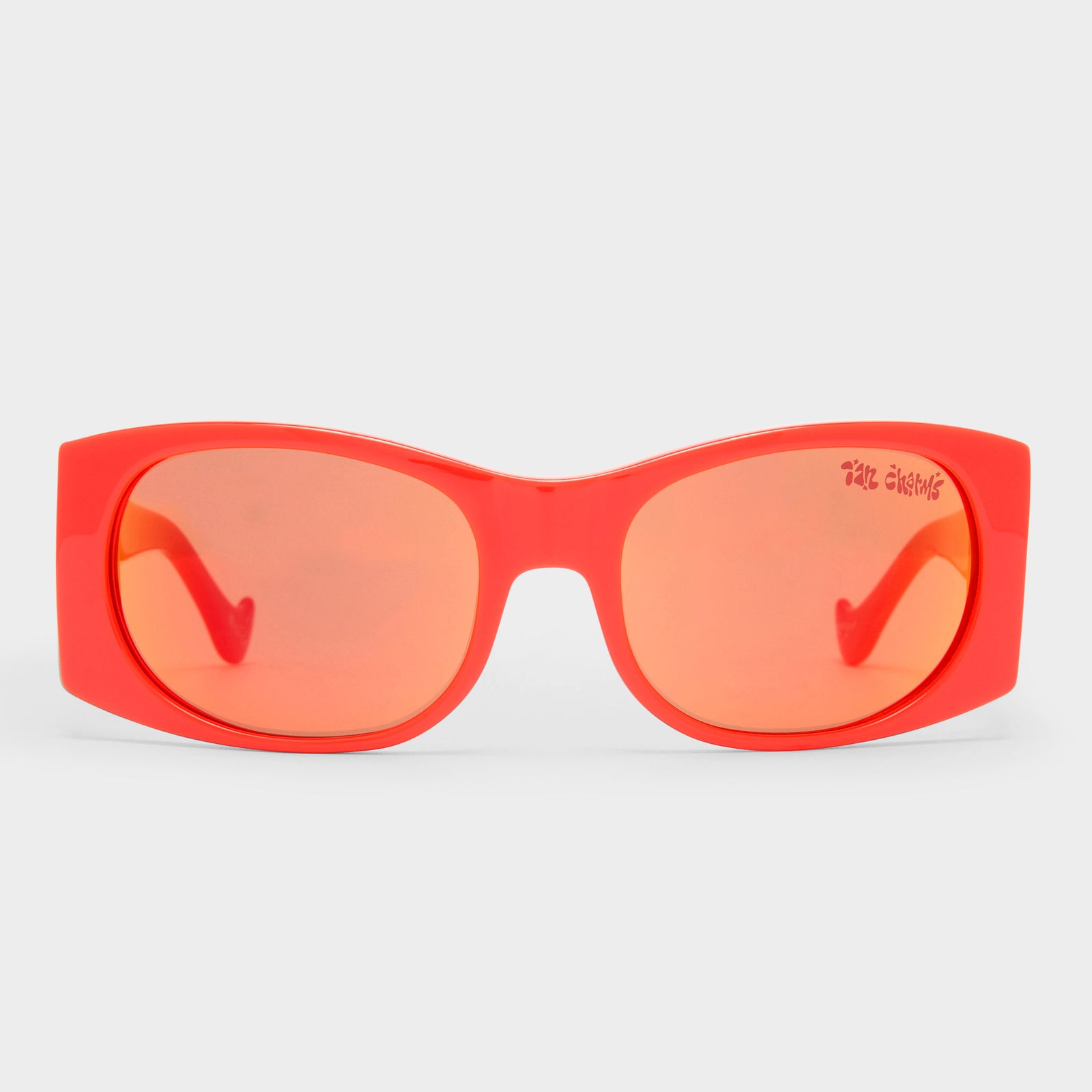 Free Lawyer Flame Red Uni-Sex Rectangle Sunglasses | Le Specs