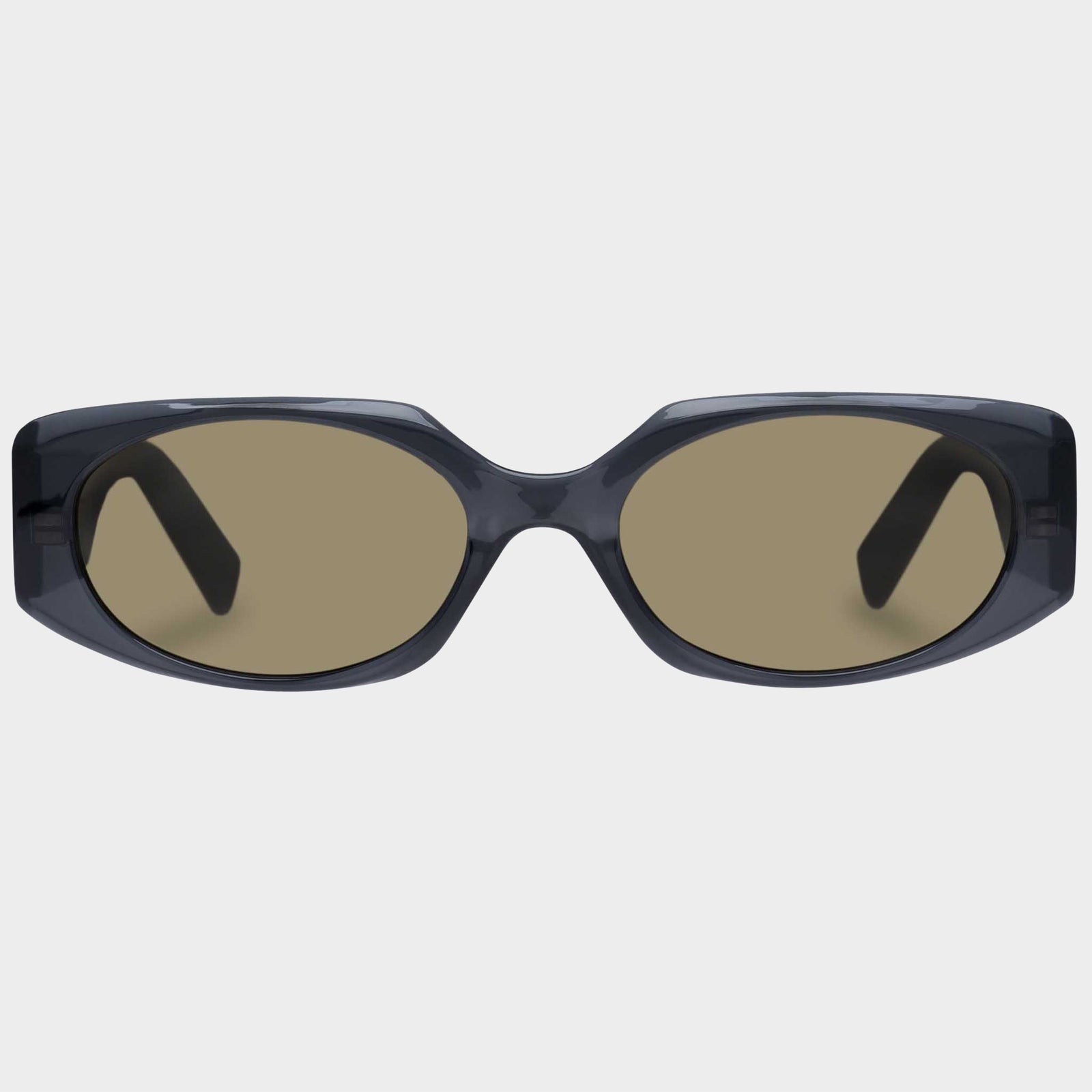 Persona Shadow Grey Uni-Sex Oval Sunglasses | Le Specs