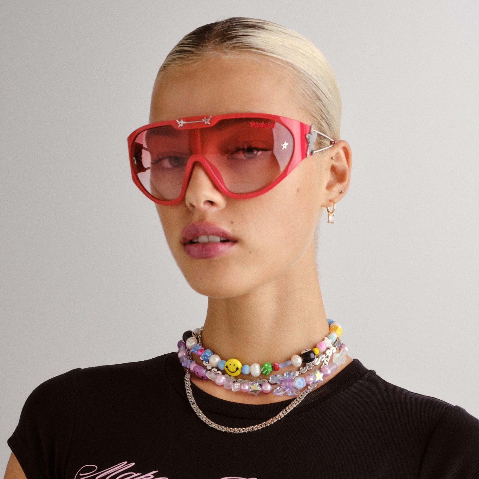 Nepo Baby Flame Red Uni-Sex Shield Sunglasses | Le Specs