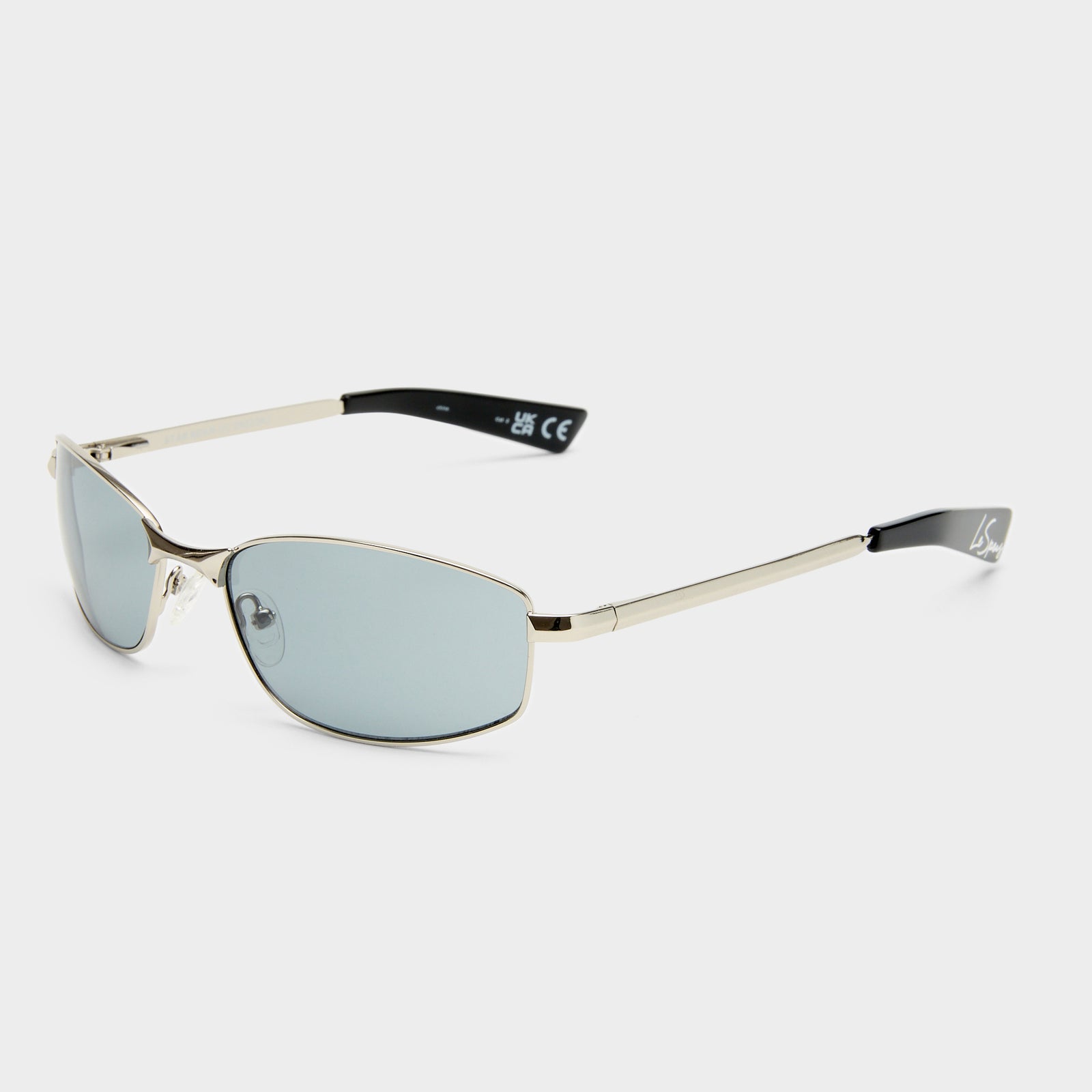 Star Beam Silver Uni-Sex Wrap Sunglasses | Le Specs
