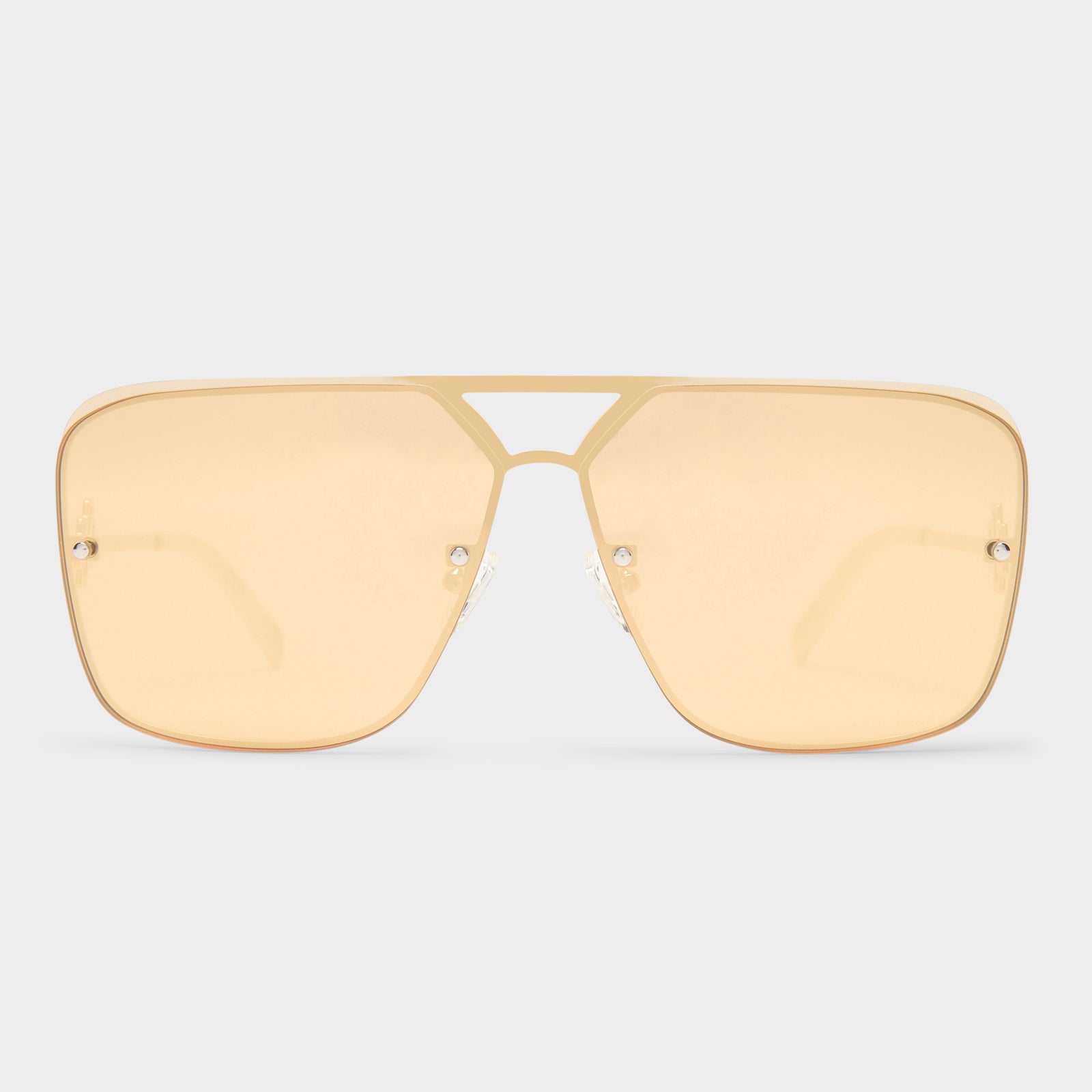 Metazoic Gold Female D-Frame Sunglasses | Le Specs