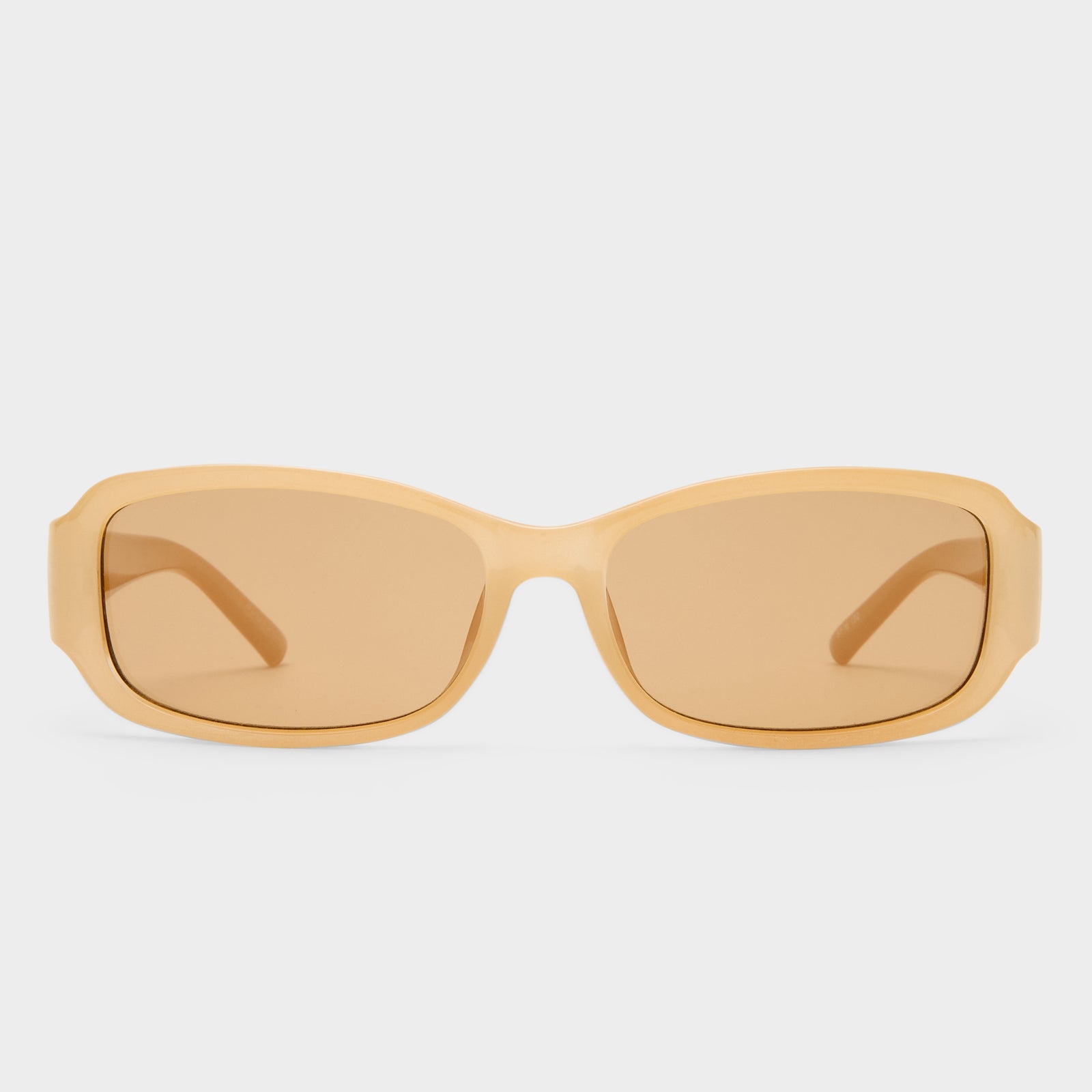 Gigglemug Nude Uni-Sex Rectangle Sunglasses | Le Specs